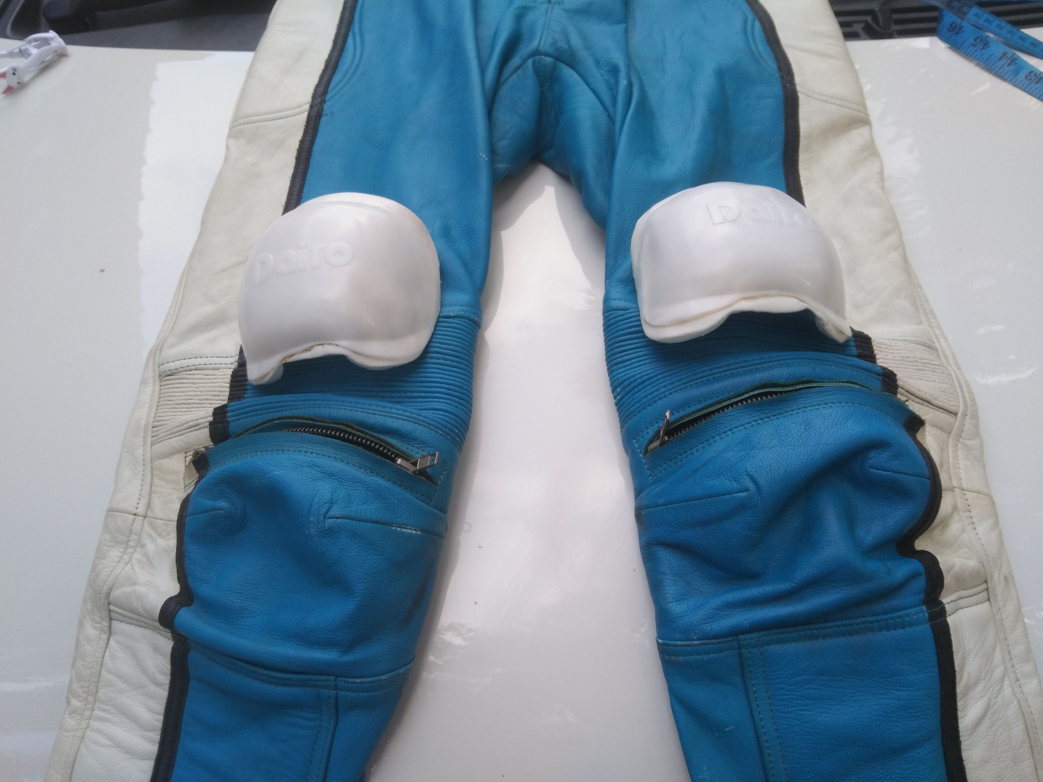 Japanese Brand × Vintage VTG.JAPANESE LEATHER RACING OVERALL Size US 33 - 6 Thumbnail