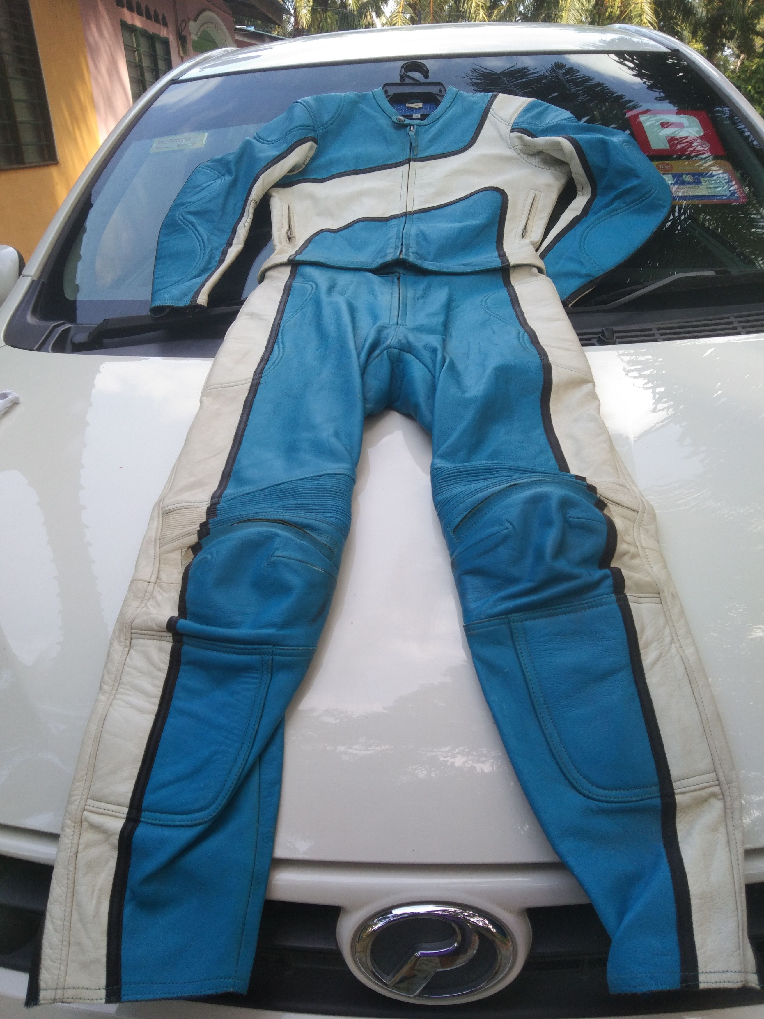 Japanese Brand × Vintage VTG.JAPANESE LEATHER RACING OVERALL Size US 33 - 7 Thumbnail