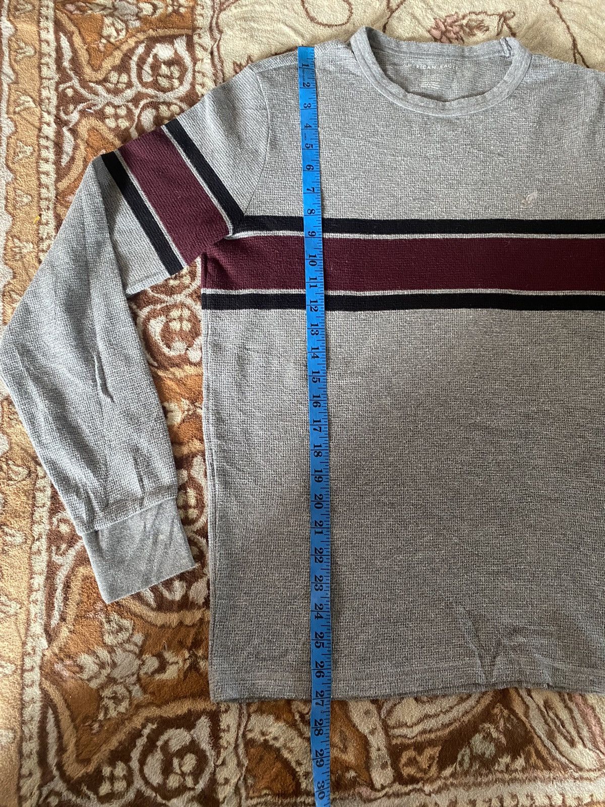 American Eagle Outfitters American Eagle Striped Long Sleeve Knit Shirt Size US M / EU 48-50 / 2 - 10 Thumbnail