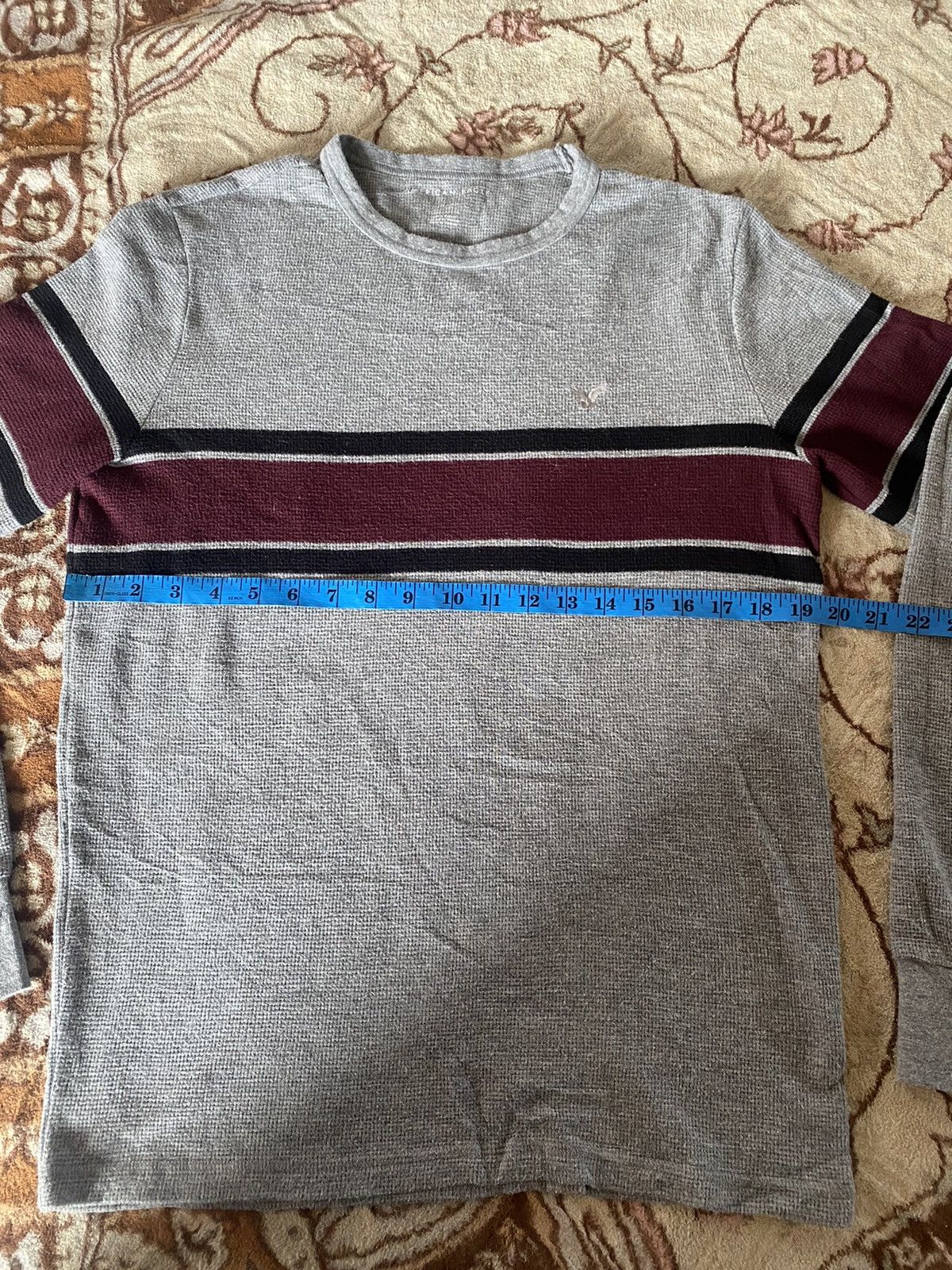 American Eagle Outfitters American Eagle Striped Long Sleeve Knit Shirt Size US M / EU 48-50 / 2 - 9 Thumbnail