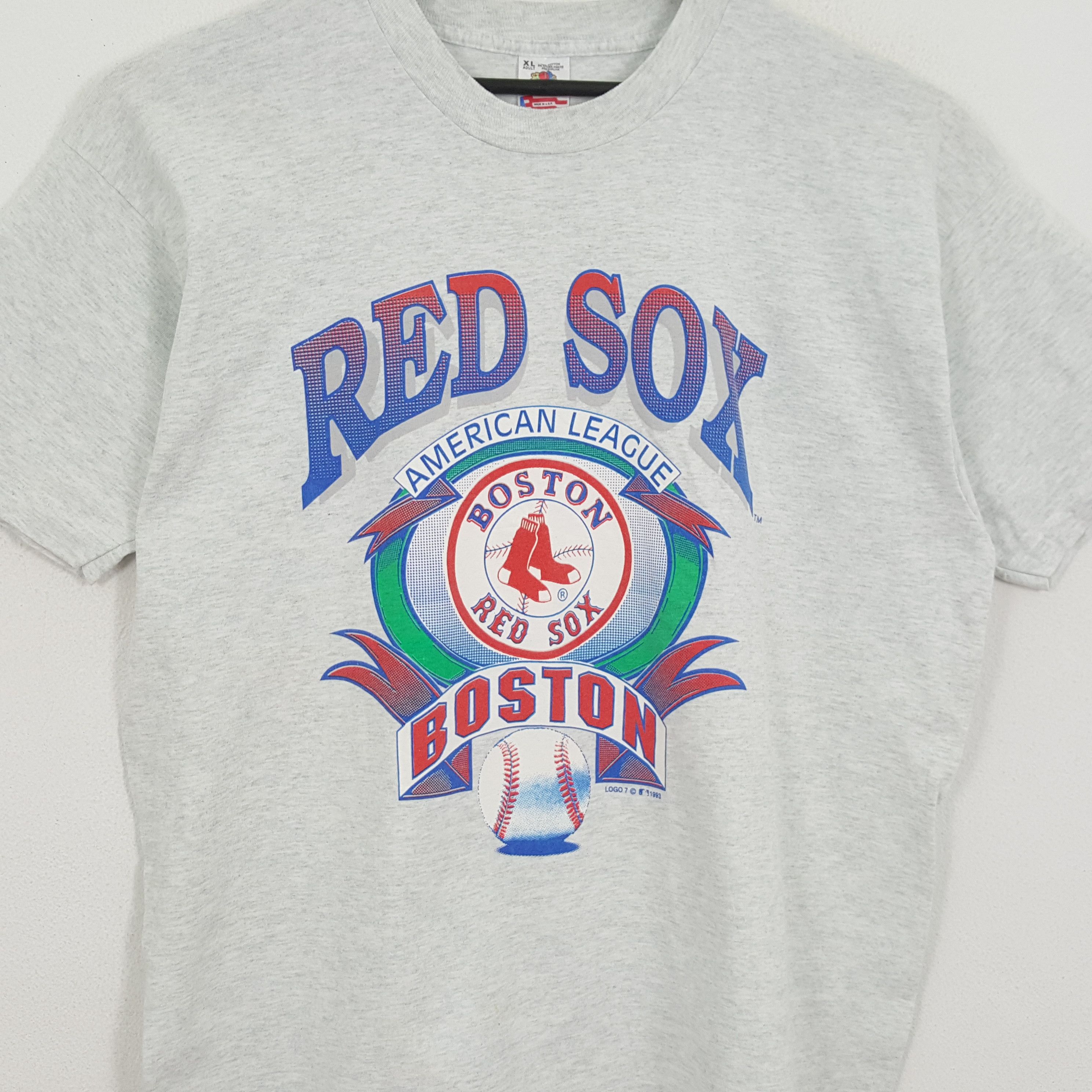 MLB × Vintage RED SOX BOSTON American Sports MLB Vintage Tshirt Size US XL / EU 56 / 4 - 2 Thumbnail