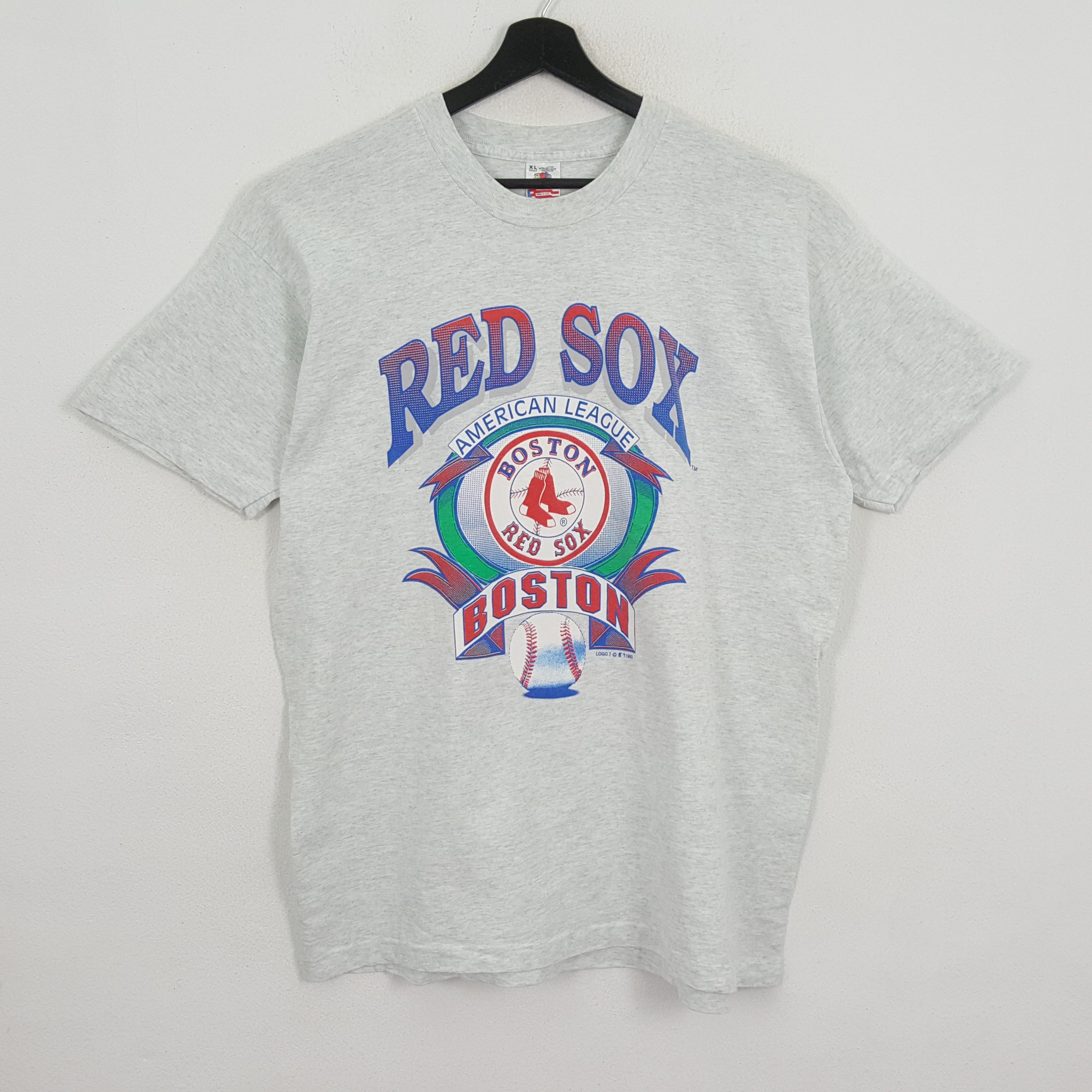 MLB × Vintage RED SOX BOSTON American Sports MLB Vintage Tshirt Size US XL / EU 56 / 4 - 1 Thumbnail