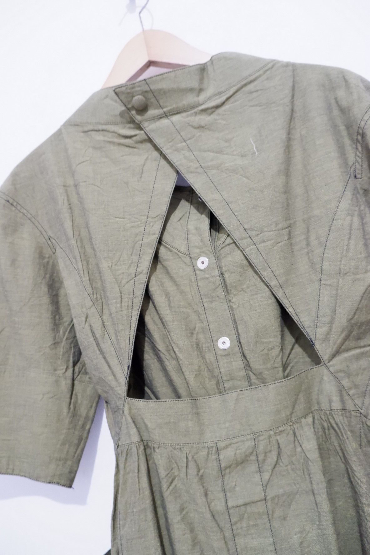 Thierry Mugler Vintage 1980's Thierry Mugler Button Dress | Womens Size S / US 4 / IT 40 - 2 Thumbnail