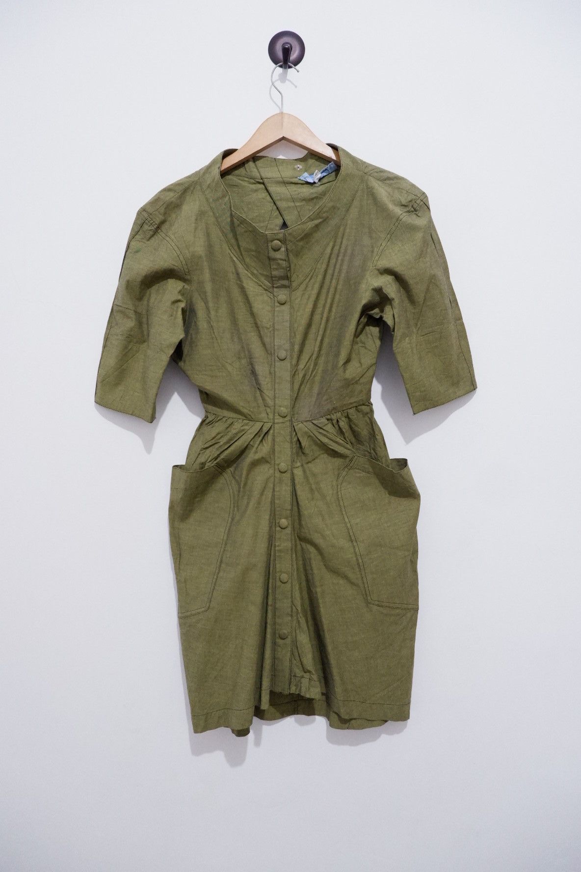 Thierry Mugler Vintage 1980's Thierry Mugler Button Dress | Womens Size S / US 4 / IT 40 - 1 Thumbnail