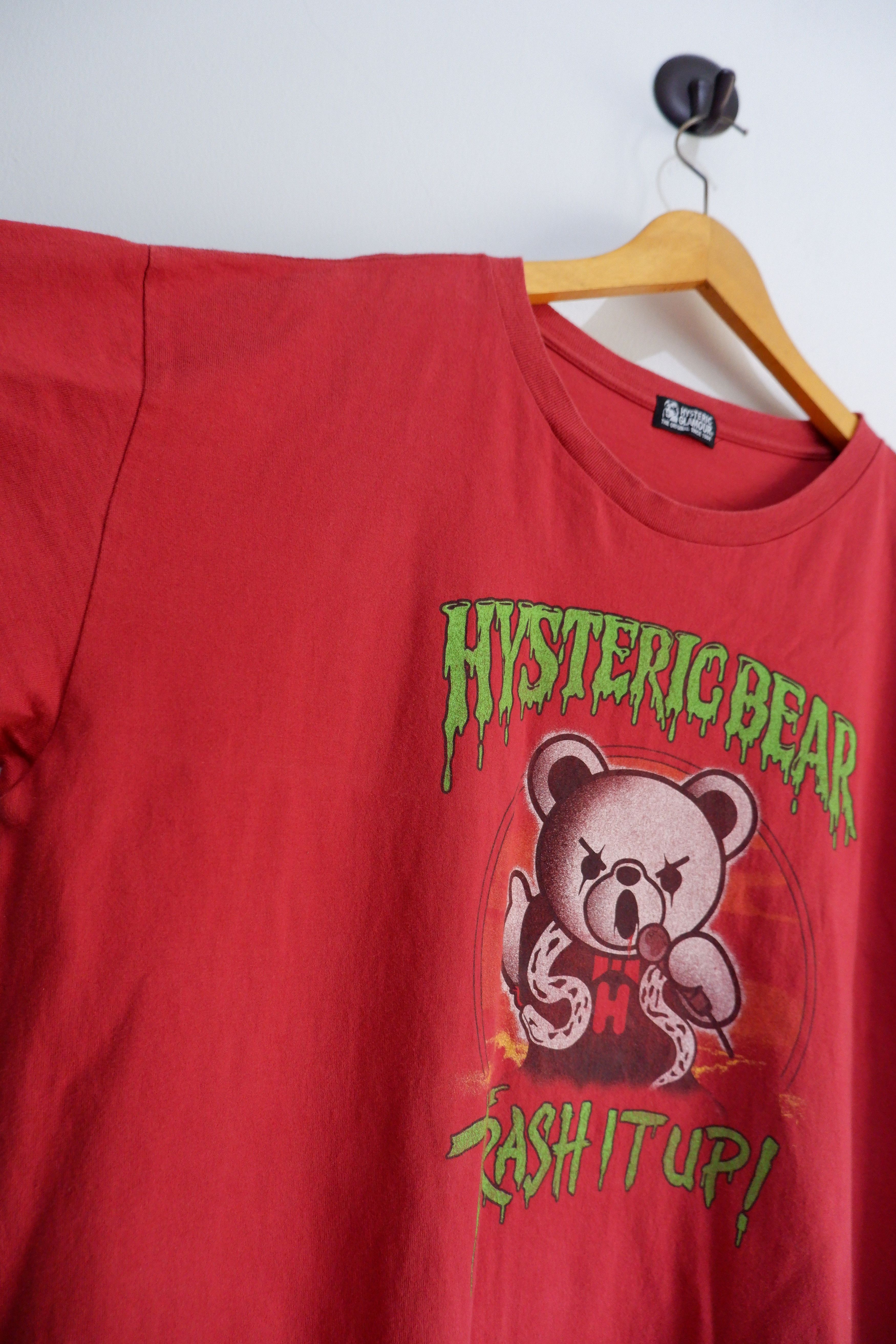 Hysteric Glamour Vintage Hysteric Glamour Trash it Up Bear T shirt Size US XL / EU 56 / 4 - 5 Thumbnail