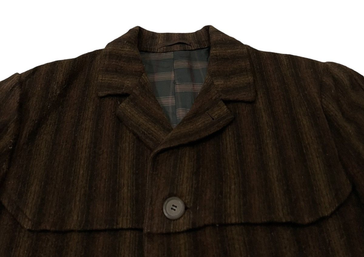Issey Miyake Vintage Issey Miyake Inspired Wool Striped Jacket Size US L / EU 52-54 / 3 - 8 Thumbnail