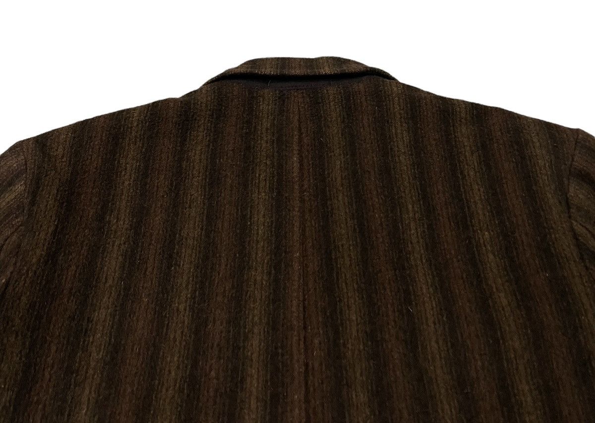 Issey Miyake Vintage Issey Miyake Inspired Wool Striped Jacket Size US L / EU 52-54 / 3 - 17 Thumbnail