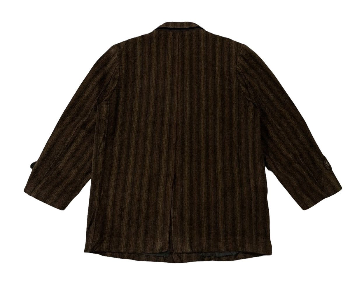 Issey Miyake Vintage Issey Miyake Inspired Wool Striped Jacket Size US L / EU 52-54 / 3 - 13 Thumbnail