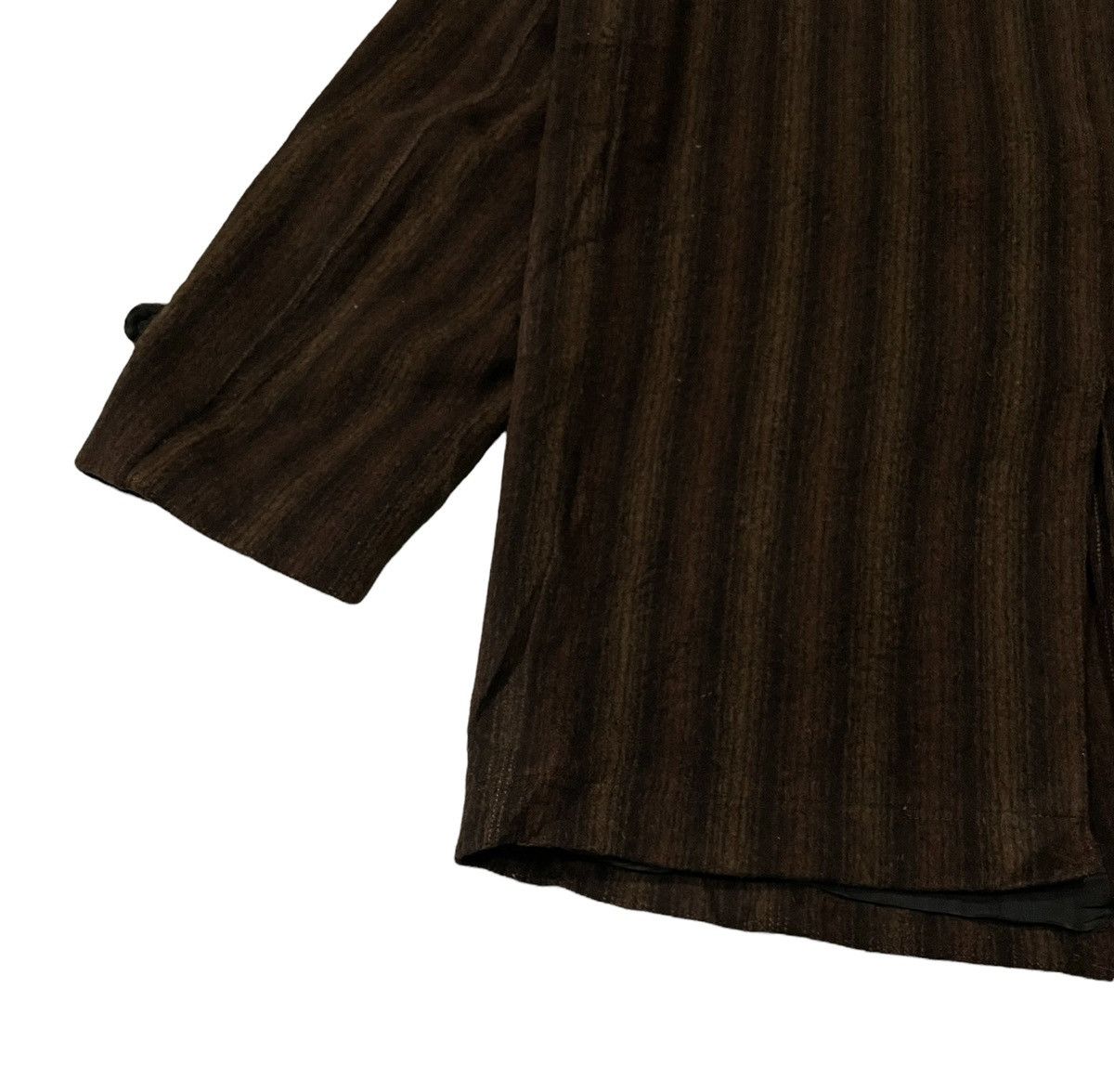 Issey Miyake Vintage Issey Miyake Inspired Wool Striped Jacket Size US L / EU 52-54 / 3 - 15 Thumbnail