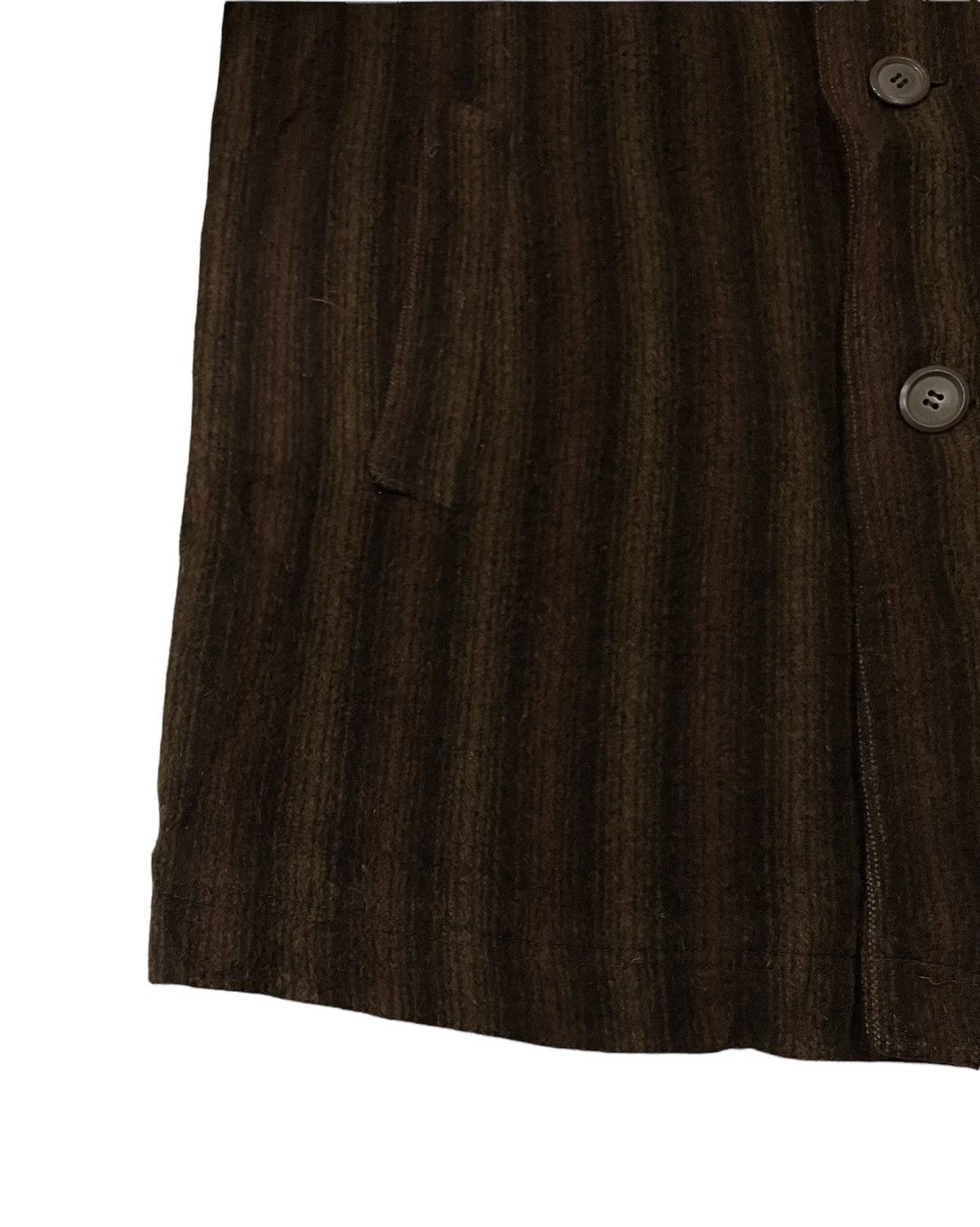 Issey Miyake Vintage Issey Miyake Inspired Wool Striped Jacket Size US L / EU 52-54 / 3 - 4 Thumbnail
