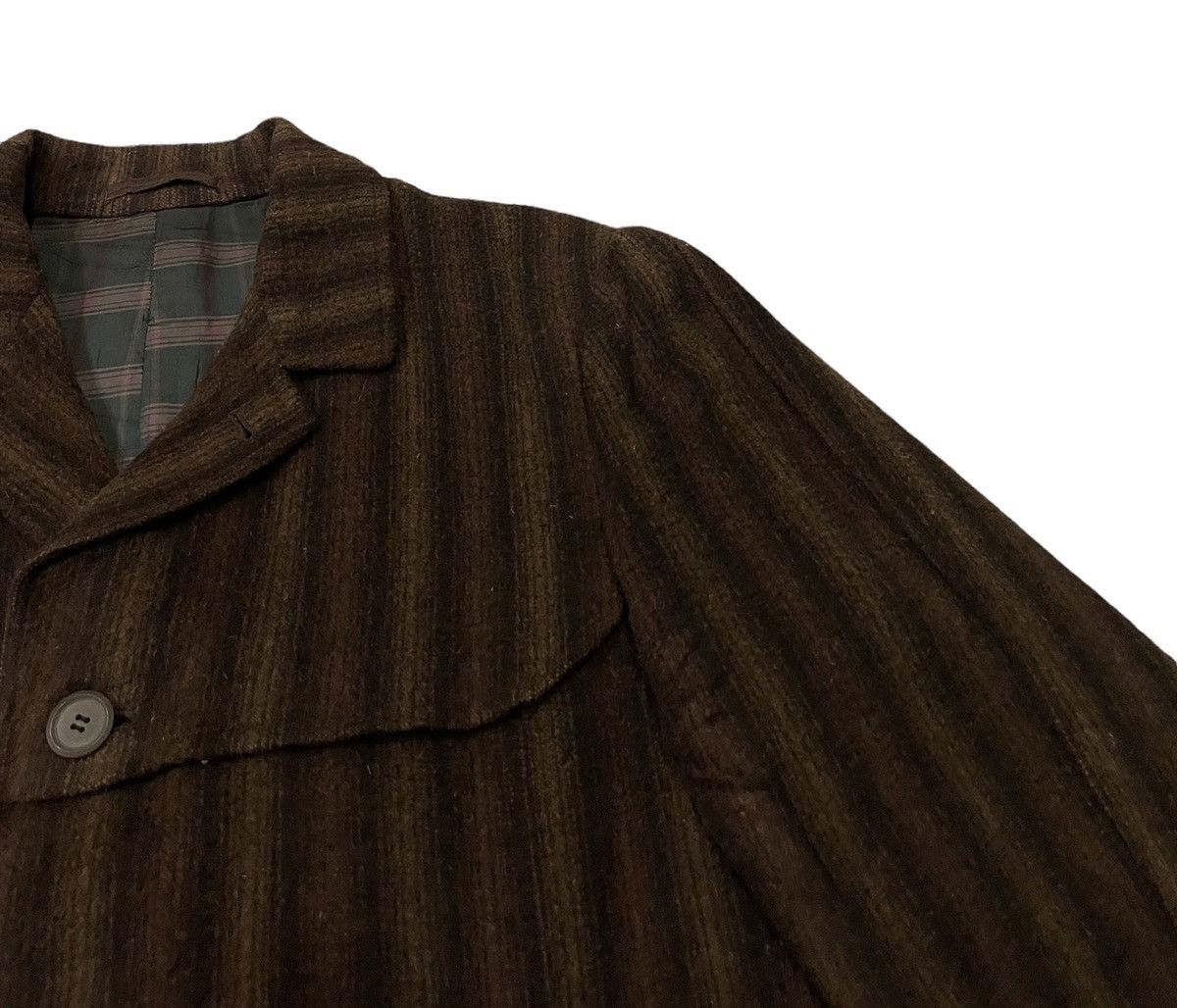 Issey Miyake Vintage Issey Miyake Inspired Wool Striped Jacket Size US L / EU 52-54 / 3 - 2 Thumbnail
