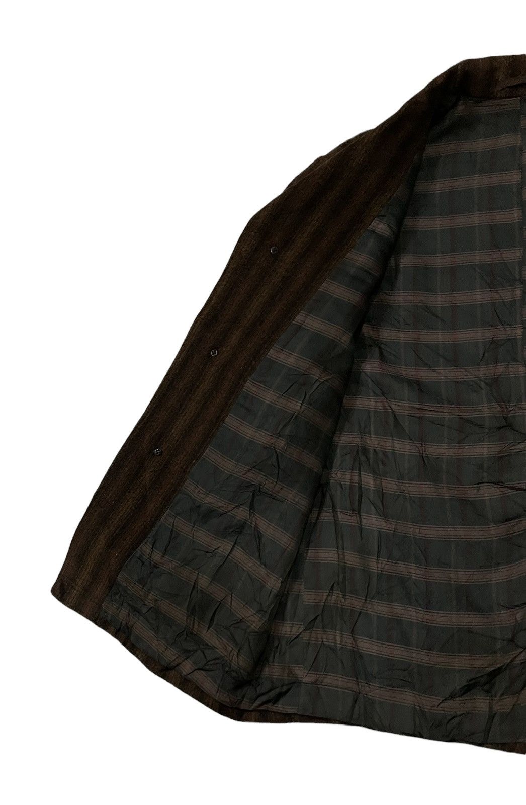 Issey Miyake Vintage Issey Miyake Inspired Wool Striped Jacket Size US L / EU 52-54 / 3 - 20 Thumbnail