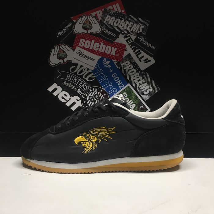 Nike Cortez Basic Le 313225 071 Mr.Cartoon Aztec Black Yellow Men