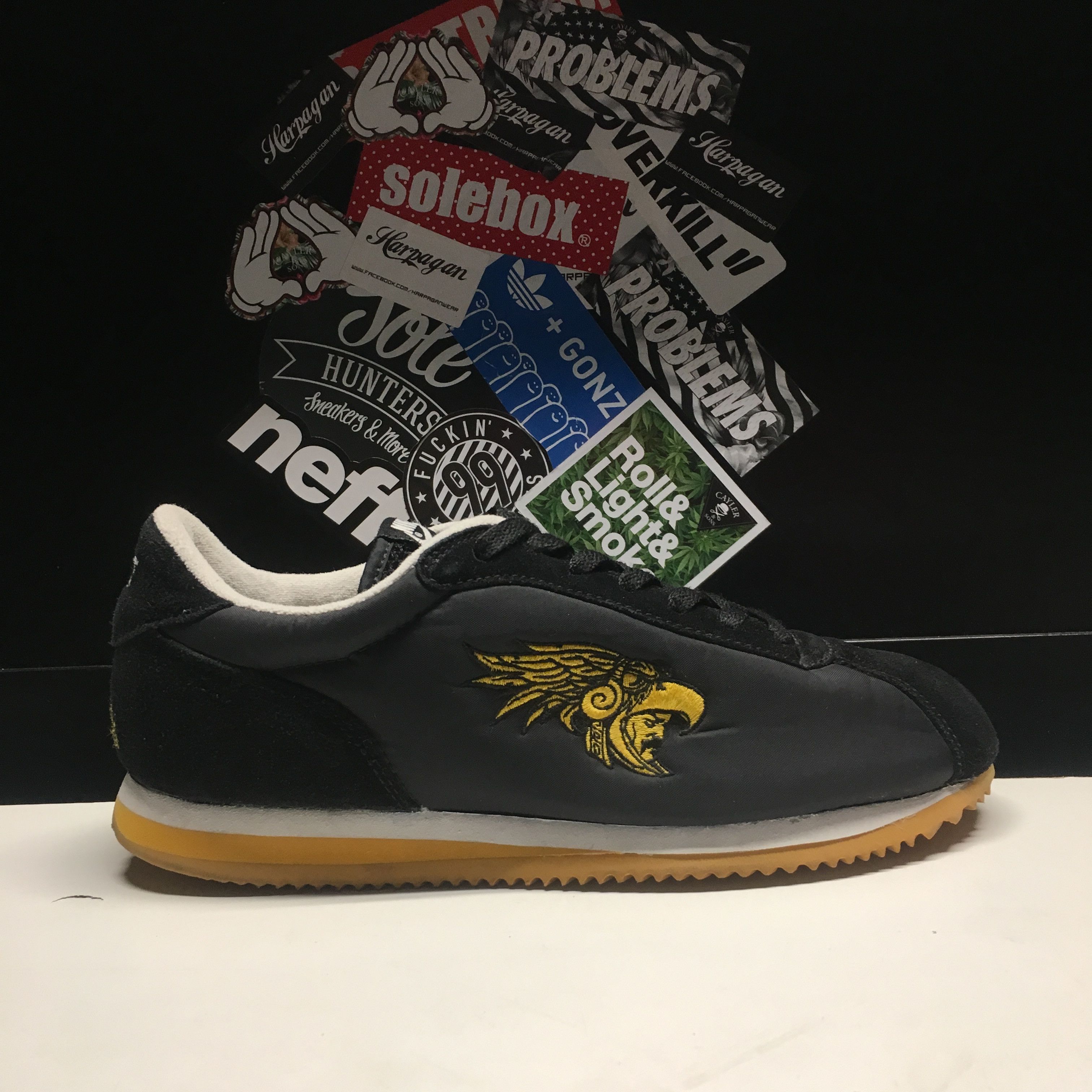 Nike Cortez Basic Le 313225 071 Mr.Cartoon Aztec Black Yellow Men