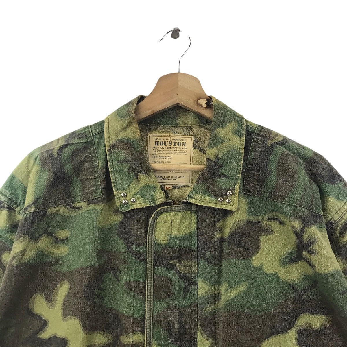 Vintage HOUSTON INC U.S Military Camouflage Army Navy AirforceJacket Size US L / EU 52-54 / 3 - 2 Thumbnail