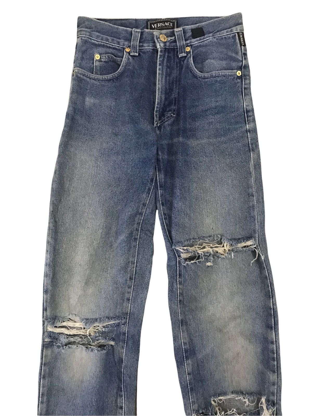 Versace Jeans Couture Versace jeans Couture distress design Size US 28 / EU 44 - 2 Thumbnail
