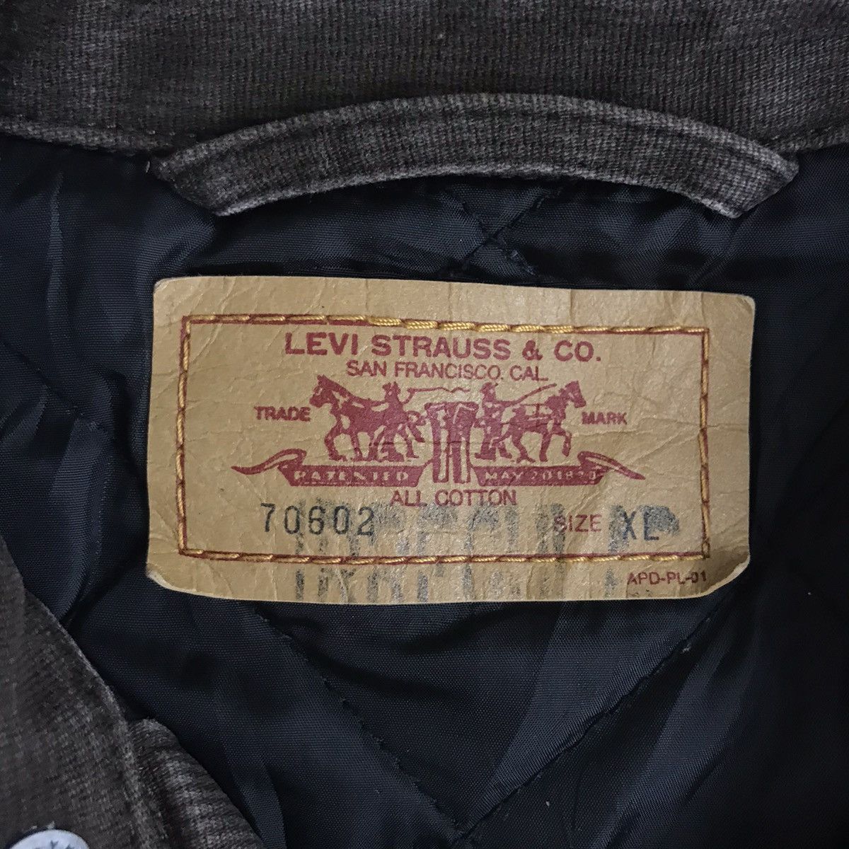 Levi's LEVIS STRAUSS Brown Label Denim Chore Jeans Jacket Workwear Size US XL / EU 56 / 4 - 4 Thumbnail