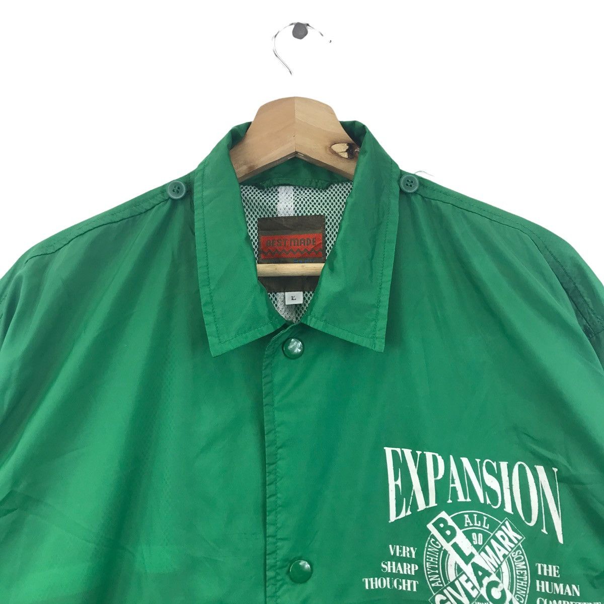 Vintage Vintage EXPANSION BLACK ONEPOINT Bomber Coach Jacket Size US L / EU 52-54 / 3 - 4 Thumbnail