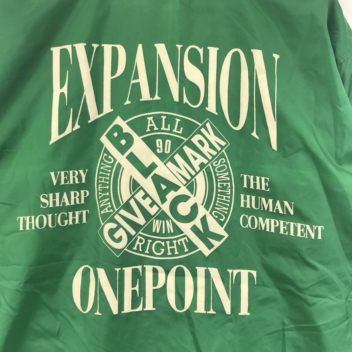 Vintage Vintage EXPANSION BLACK ONEPOINT Bomber Coach Jacket Size US L / EU 52-54 / 3 - 2 Thumbnail