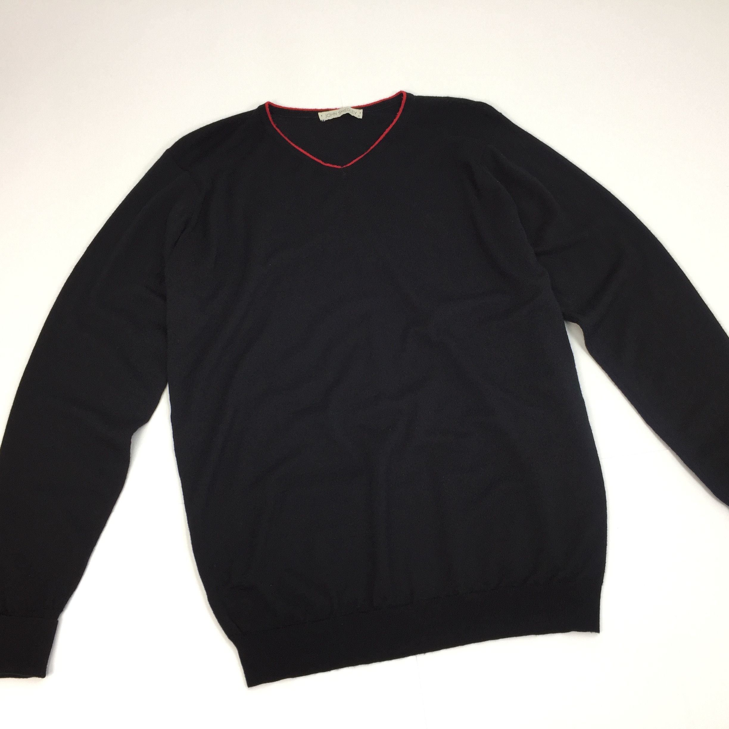 John Smedley John Smedley V Neck Jumper Size US M / EU 48-50 / 2 - 2 Thumbnail