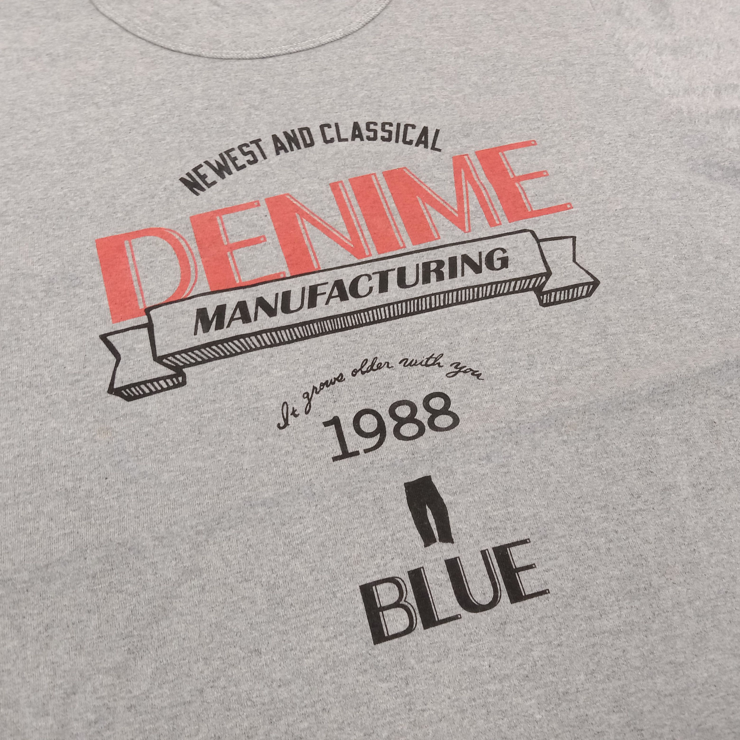 Denime × Japanese Brand × Vintage Denime Japanese Brand Center Design Tshirt Size US L / EU 52-54 / 3 - 2 Thumbnail