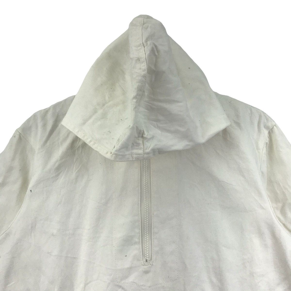Wrangler WRANGLER Jeans And Sportwear White Hooded Jacket Size US M / EU 48-50 / 2 - 2 Thumbnail