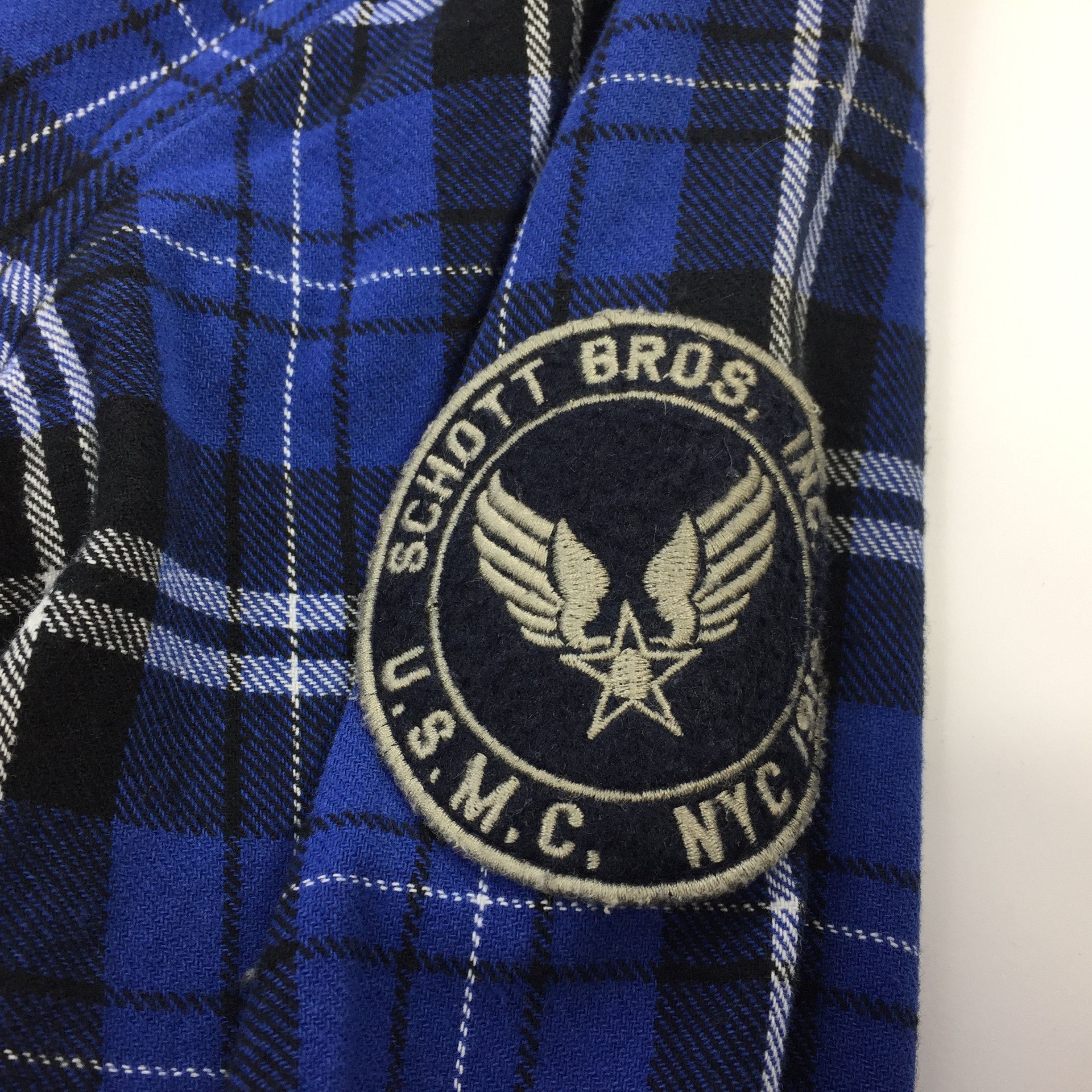 Designer × Flannel × Schott Schott Bros NYC Flannel Shirt Size US M / EU 48-50 / 2 - 6 Thumbnail