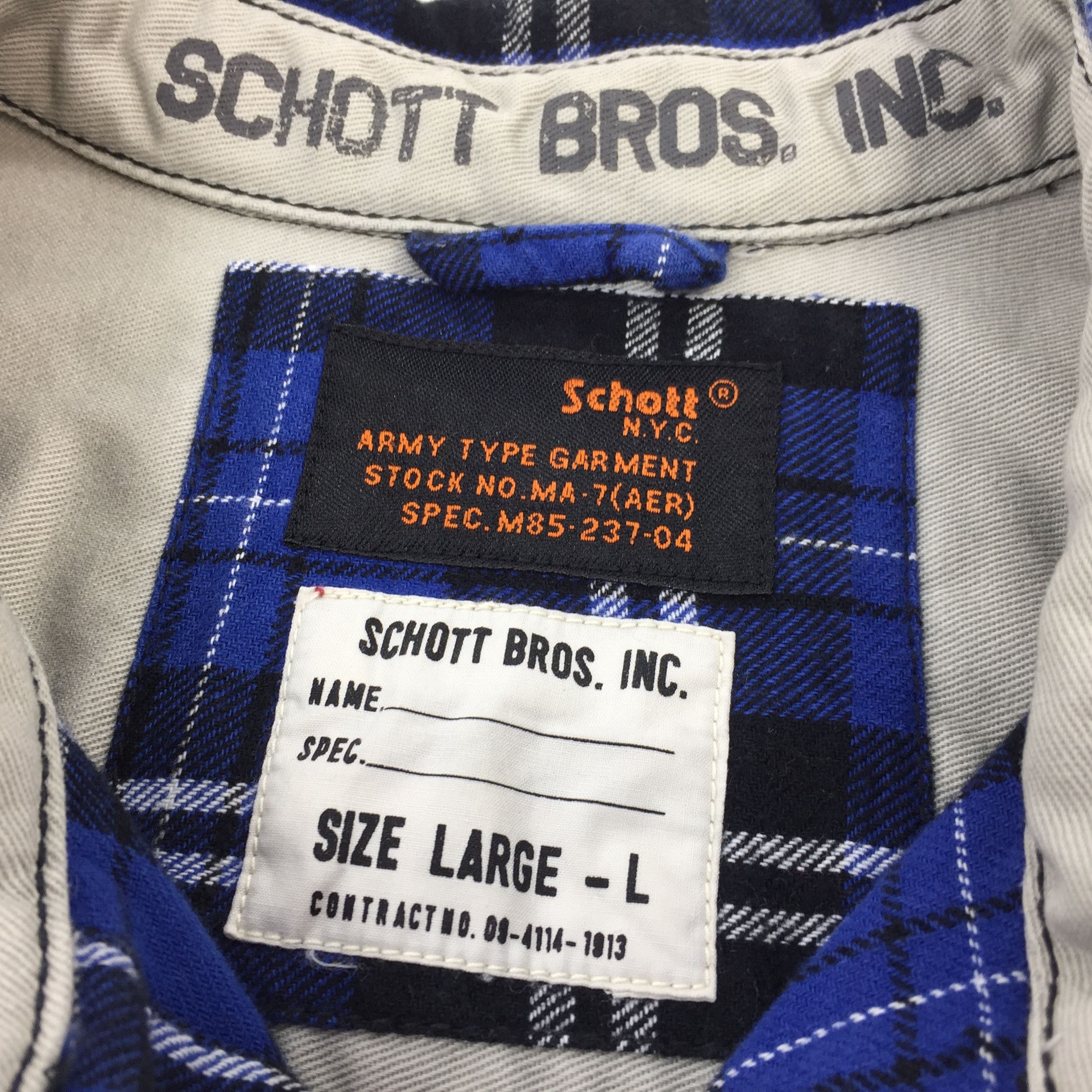 Designer × Flannel × Schott Schott Bros NYC Flannel Shirt Size US M / EU 48-50 / 2 - 4 Thumbnail