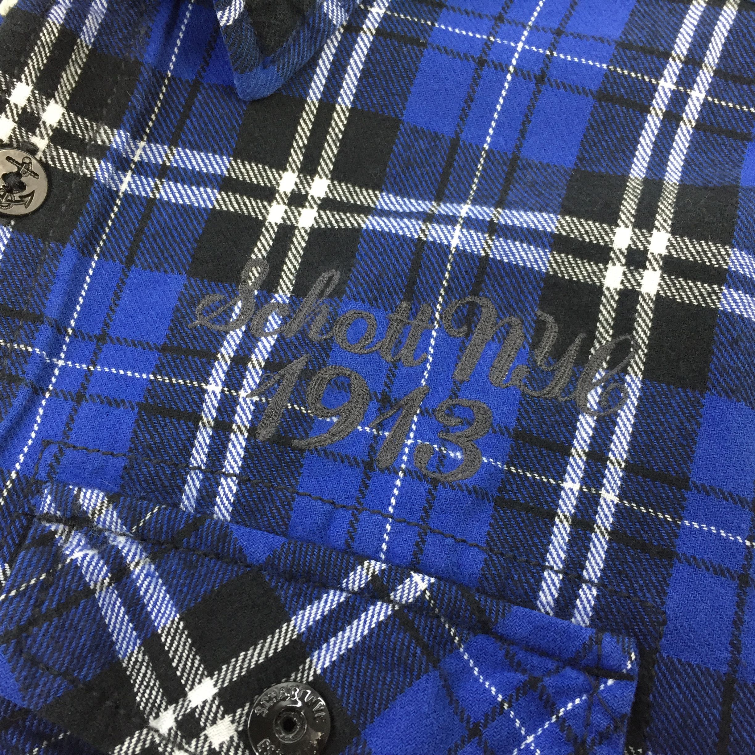 Designer × Flannel × Schott Schott Bros NYC Flannel Shirt Size US M / EU 48-50 / 2 - 5 Thumbnail