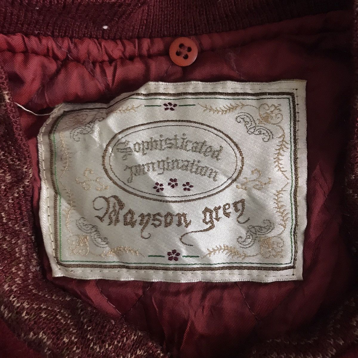 Vintage MAYSONGREY COLLECTION Floral Designs DecorativeBomberJacket Size US XL / EU 56 / 4 - 5 Thumbnail