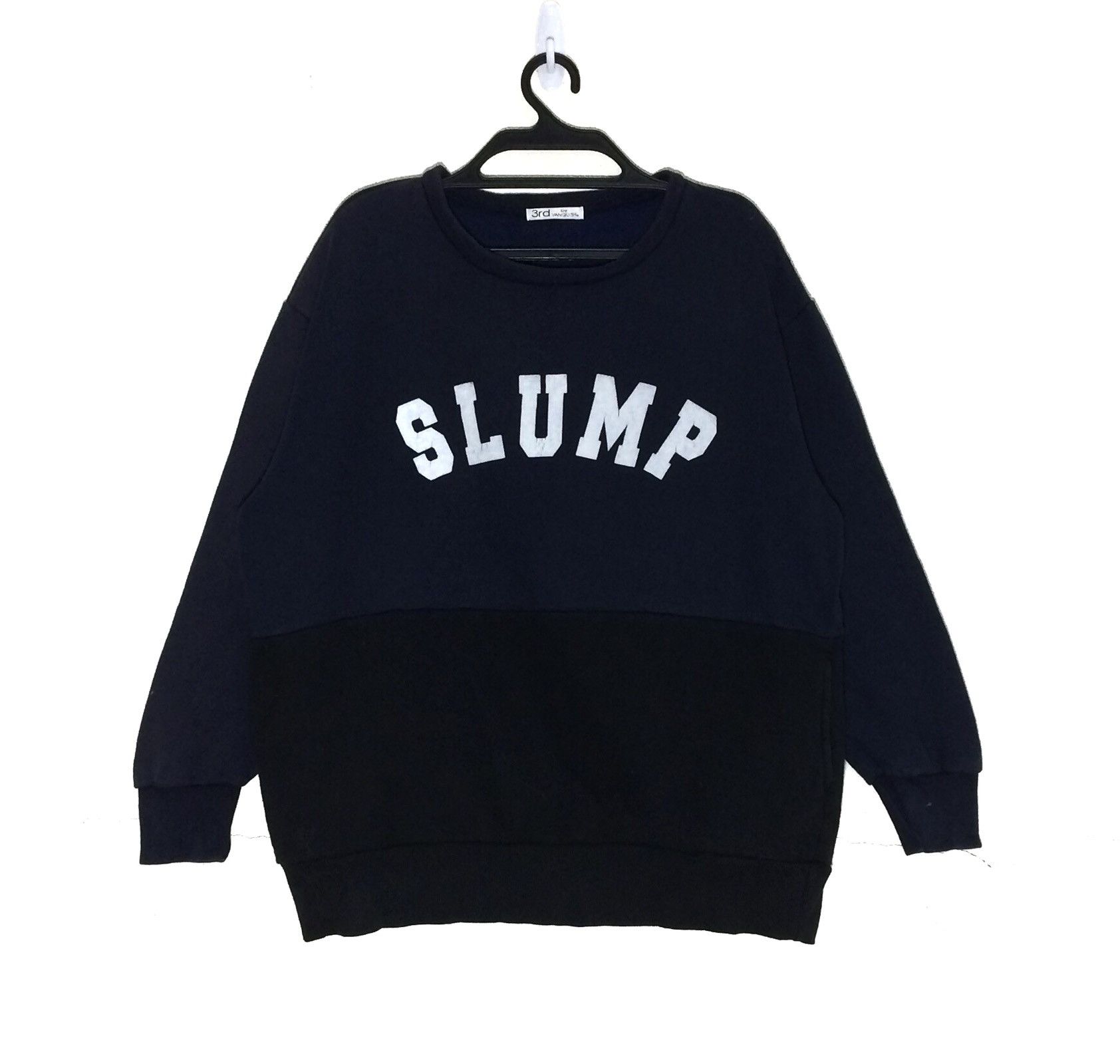 Vanquish SLUMP spellout 2tones Colour Crewneck Blue X Black Jumper Size US M / EU 48-50 / 2 - 1 Thumbnail