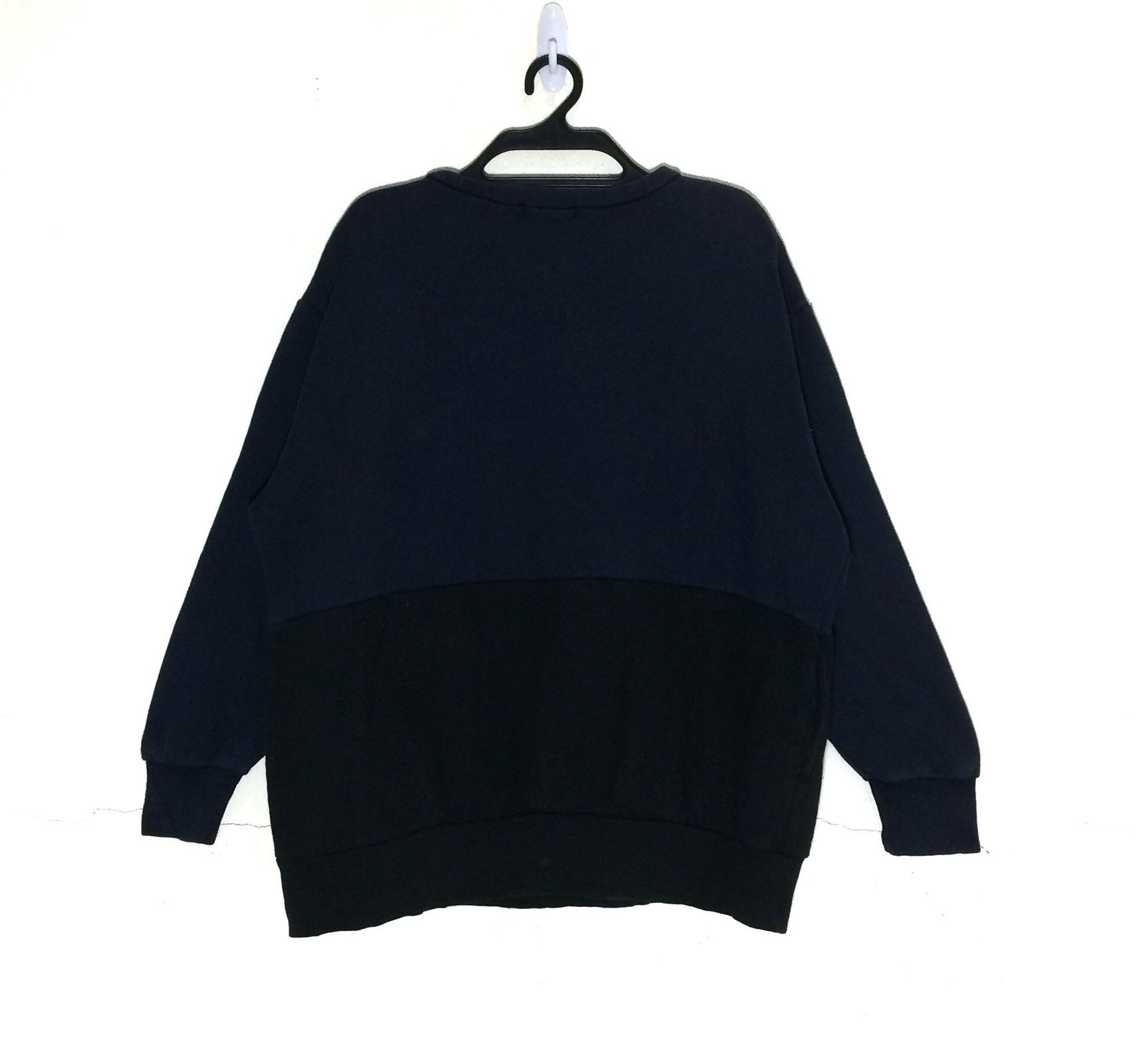 Vanquish SLUMP spellout 2tones Colour Crewneck Blue X Black Jumper Size US M / EU 48-50 / 2 - 4 Thumbnail