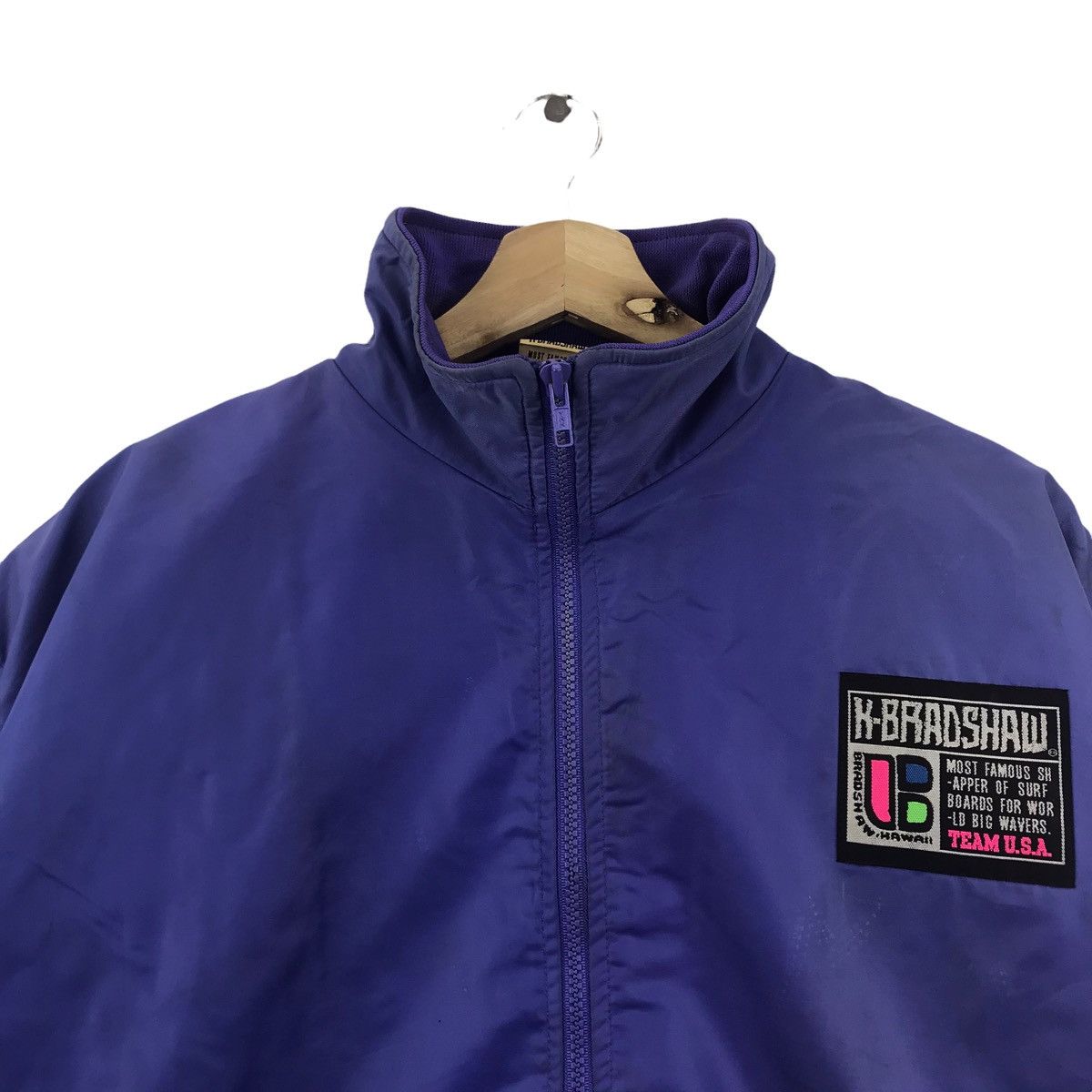 Vintage K. BRAD SHAW Hawaii Team USA Surf Bomber Jacket Size US L / EU 52-54 / 3 - 4 Thumbnail