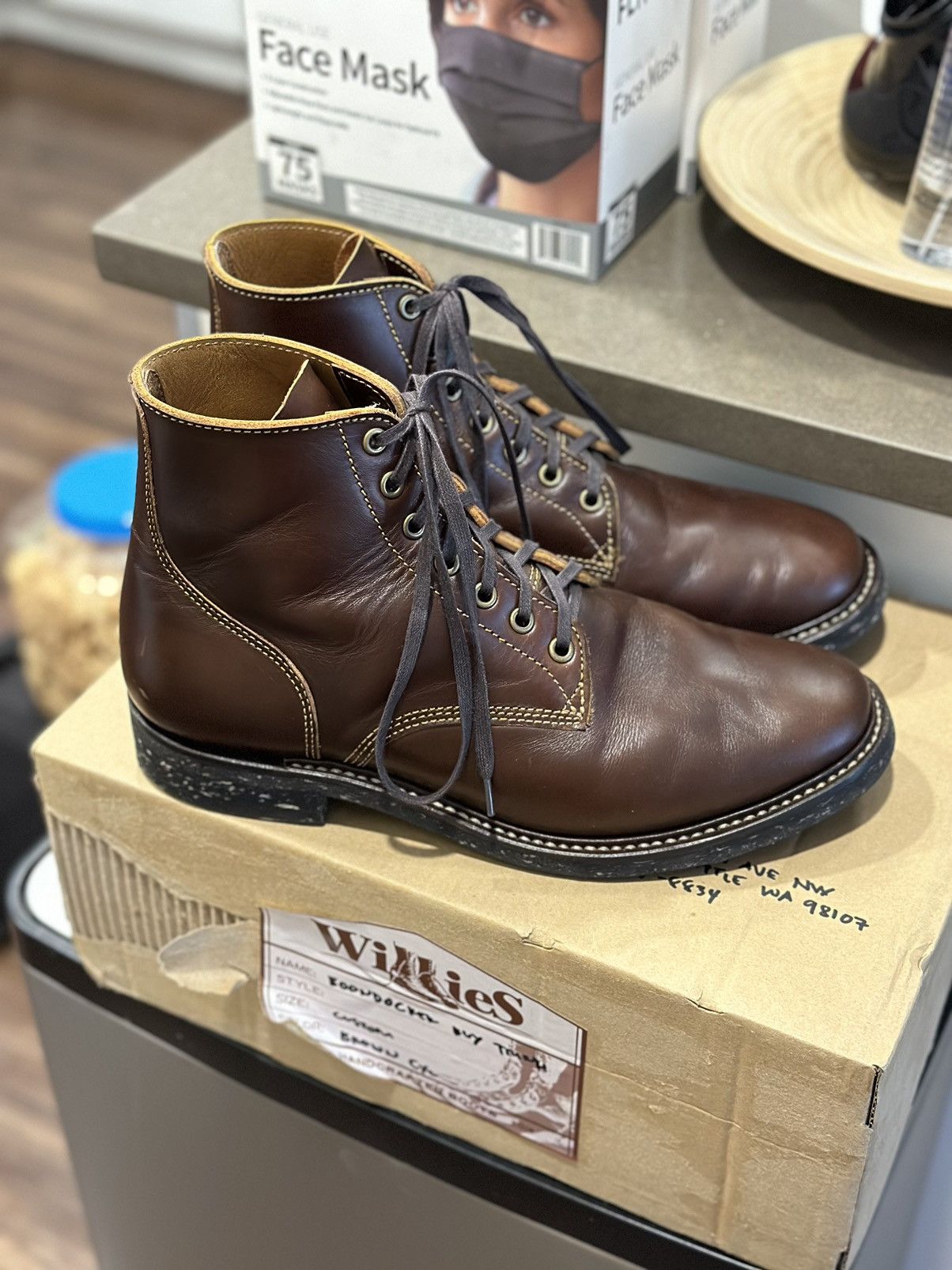 Vintage Willies Leather Boondocker Boots | Grailed