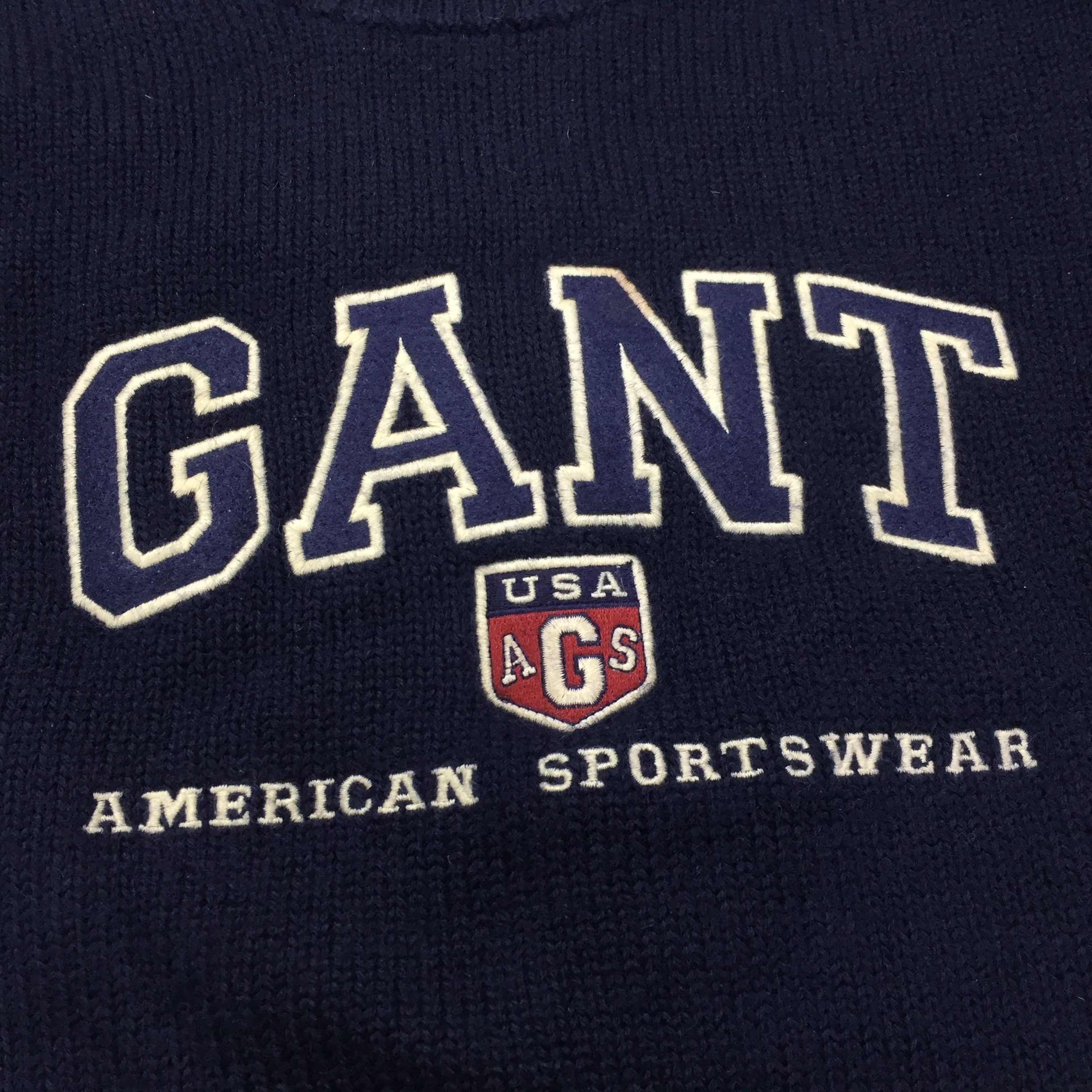 Gant × Japanese Brand × Vintage Gant Big Logo Vintage Wool Sweater Size US L / EU 52-54 / 3 - 4 Thumbnail