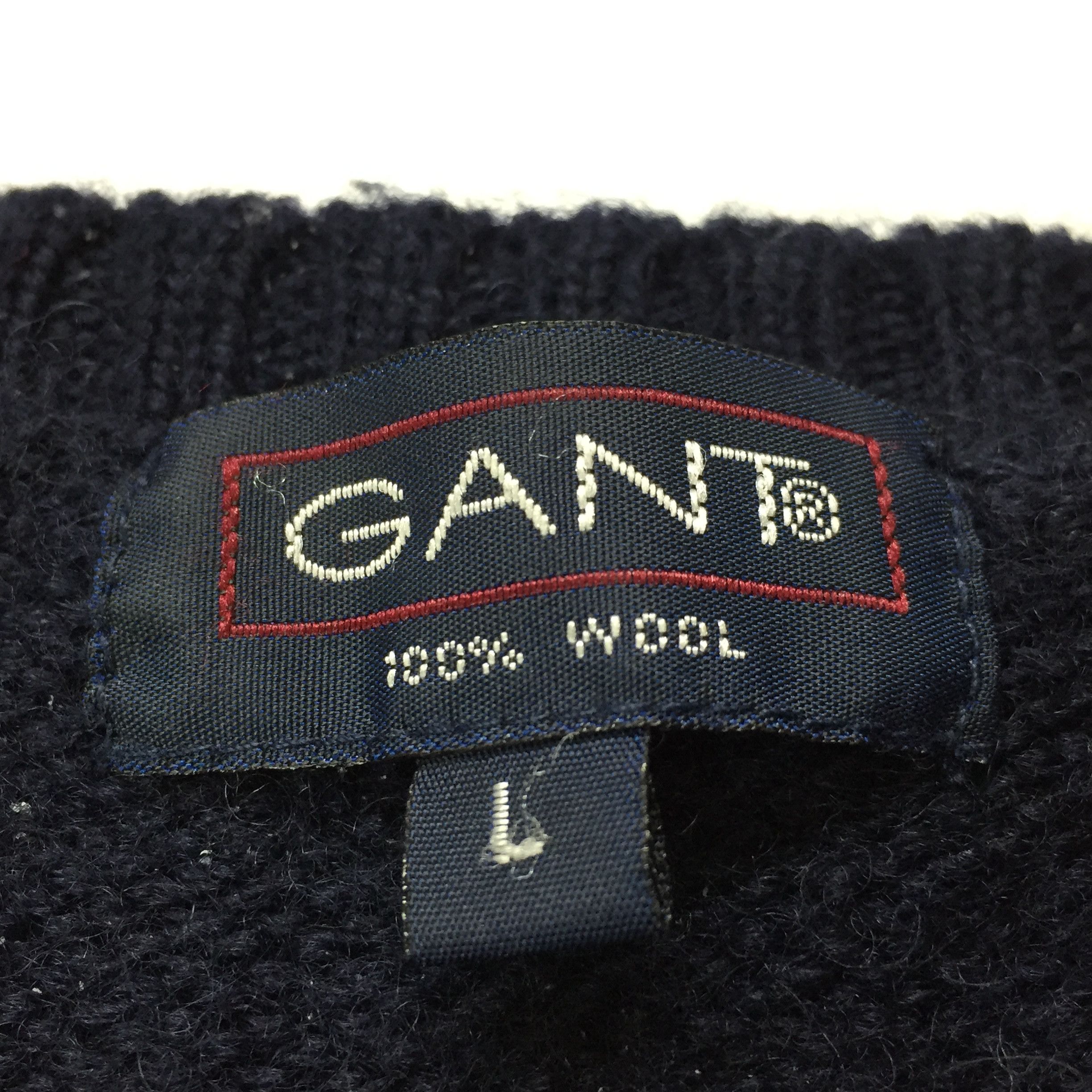 Gant × Japanese Brand × Vintage Gant Big Logo Vintage Wool Sweater Size US L / EU 52-54 / 3 - 5 Thumbnail