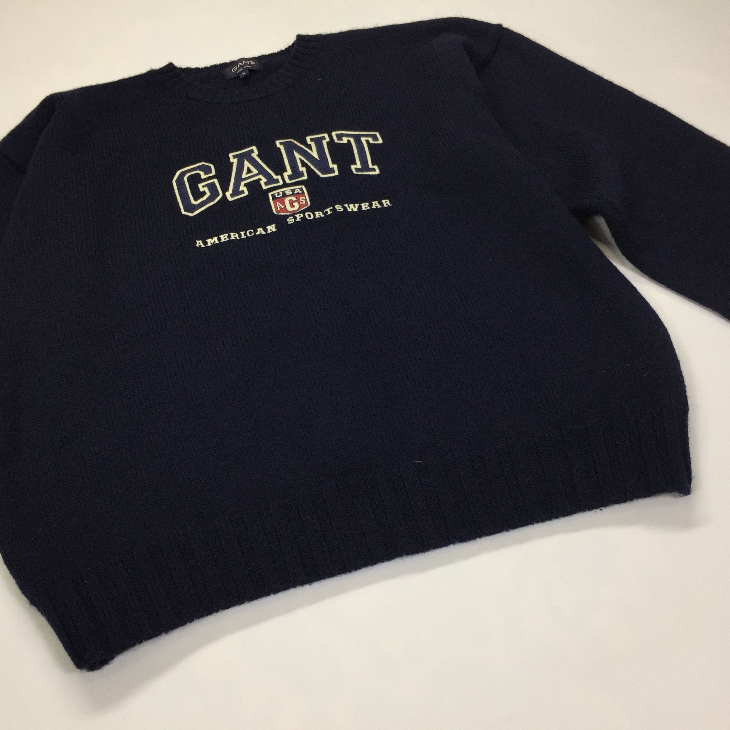 Gant × Japanese Brand × Vintage Gant Big Logo Vintage Wool Sweater Size US L / EU 52-54 / 3 - 6 Thumbnail