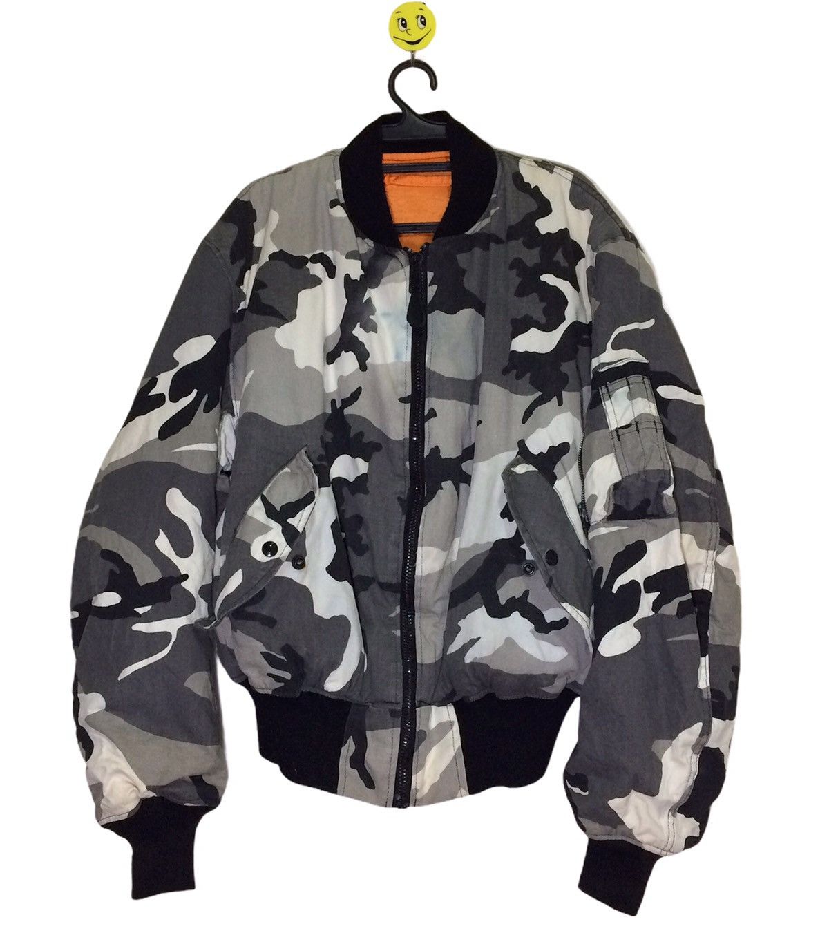 Hope Vtg Hope MFG inc MA1 CamoArmy Bomber Jacket Riversible 2way Size US L / EU 52-54 / 3 - 1 Thumbnail