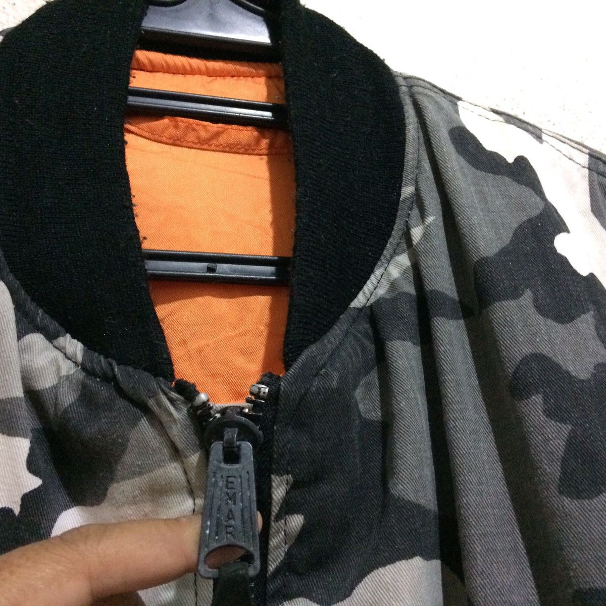 Hope Vtg Hope MFG inc MA1 CamoArmy Bomber Jacket Riversible 2way Size US L / EU 52-54 / 3 - 5 Thumbnail