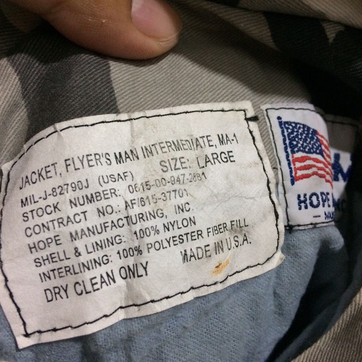 Hope Vtg Hope MFG inc MA1 CamoArmy Bomber Jacket Riversible 2way Size US L / EU 52-54 / 3 - 9 Thumbnail