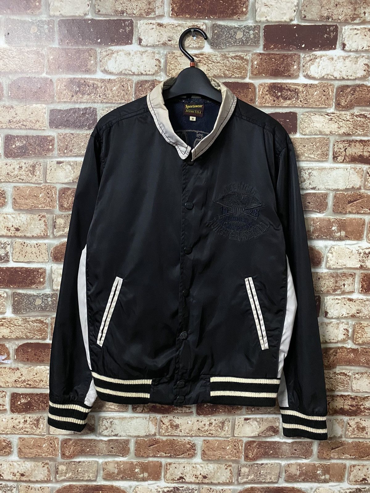 Avirex × MLB × Vintage GK142🔥RARE🔥VINTAGE AVIREX BASEBALL JACKET Size US M / EU 48-50 / 2 - 4 Thumbnail