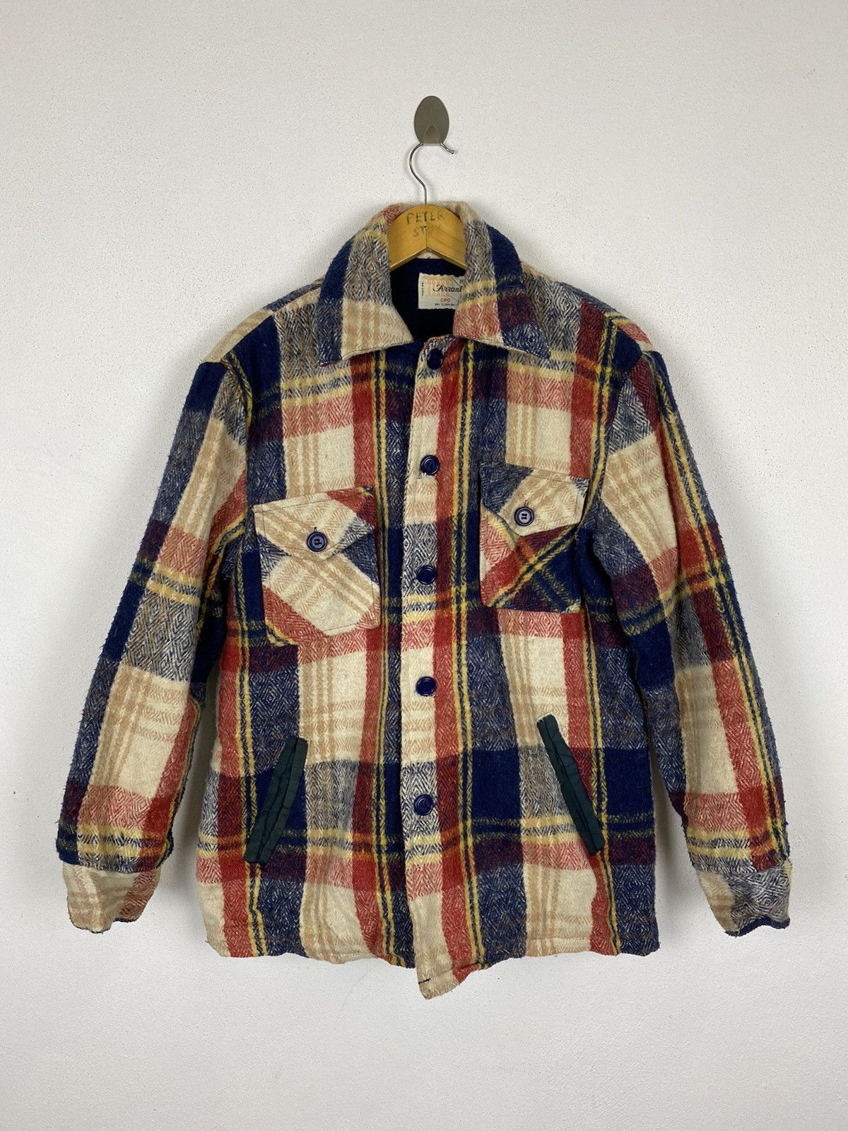 Alberta Ferretti × Flannel × Vintage GK145 VINTAGE FERRANTI DOUBLE BREAST CPO JACKET Size US M / EU 48-50 / 2 - 2 Thumbnail