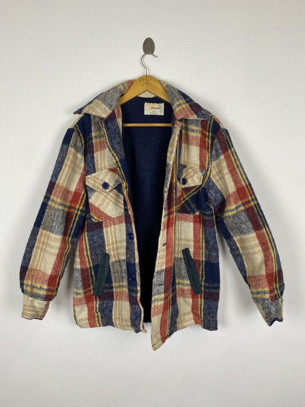 Alberta Ferretti × Flannel × Vintage GK145 VINTAGE FERRANTI DOUBLE BREAST CPO JACKET Size US M / EU 48-50 / 2 - 3 Thumbnail