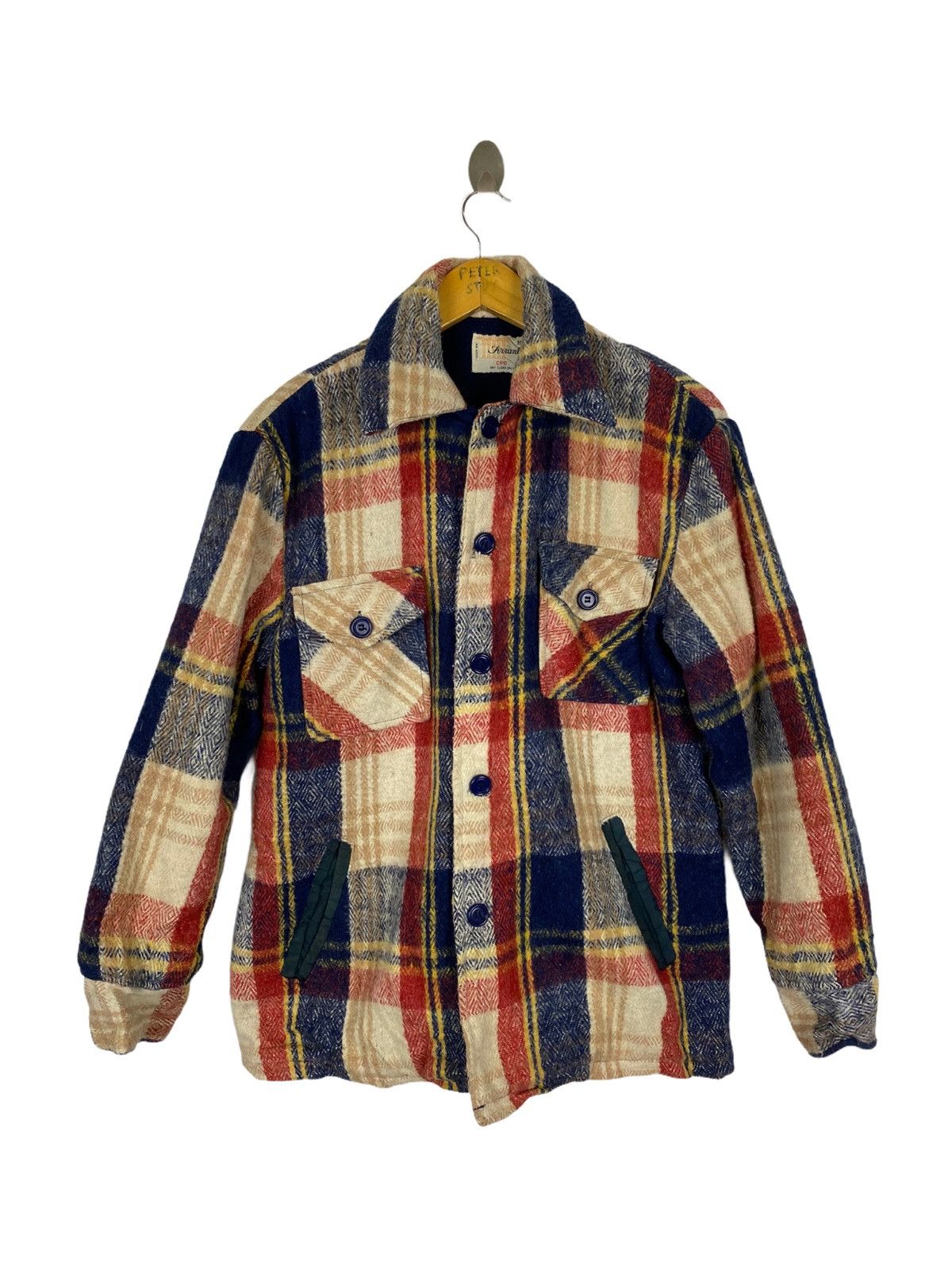 Alberta Ferretti × Flannel × Vintage GK145 VINTAGE FERRANTI DOUBLE BREAST CPO JACKET Size US M / EU 48-50 / 2 - 1 Thumbnail