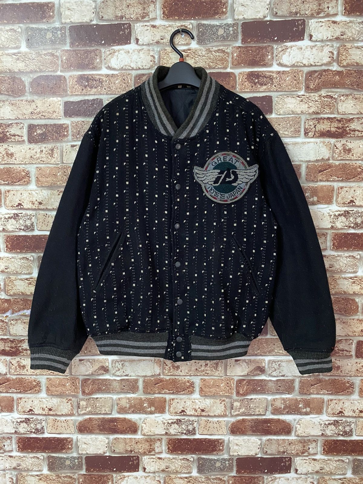 Vintage GK139🔥VINTAGE GREAT IDEE JAPAN BOMBER JACKET Size US L / EU 52-54 / 3 - 1 Thumbnail