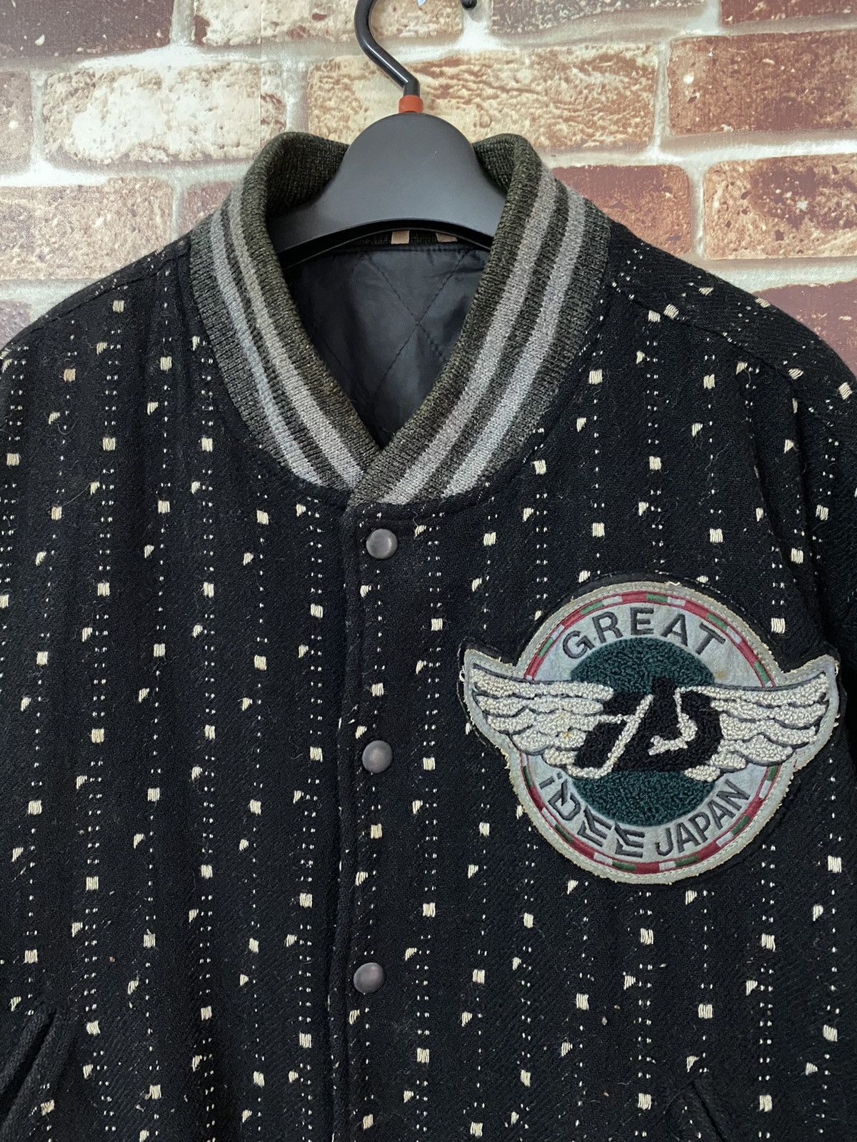 Vintage GK139🔥VINTAGE GREAT IDEE JAPAN BOMBER JACKET Size US L / EU 52-54 / 3 - 3 Thumbnail