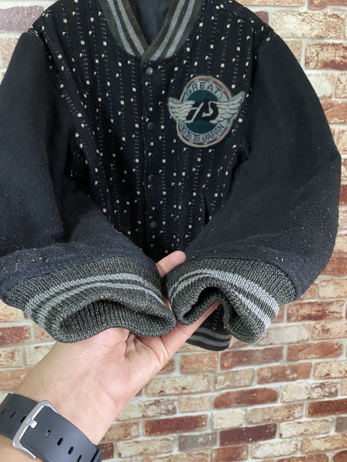 Vintage GK139🔥VINTAGE GREAT IDEE JAPAN BOMBER JACKET Size US L / EU 52-54 / 3 - 5 Thumbnail