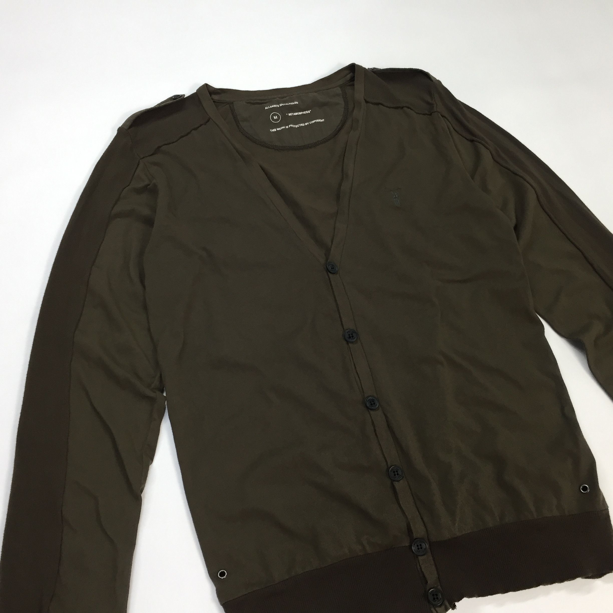 Allsaints × Designer Allsaints Tear Light Cardigan Size US M / EU 48-50 / 2 - 3 Thumbnail