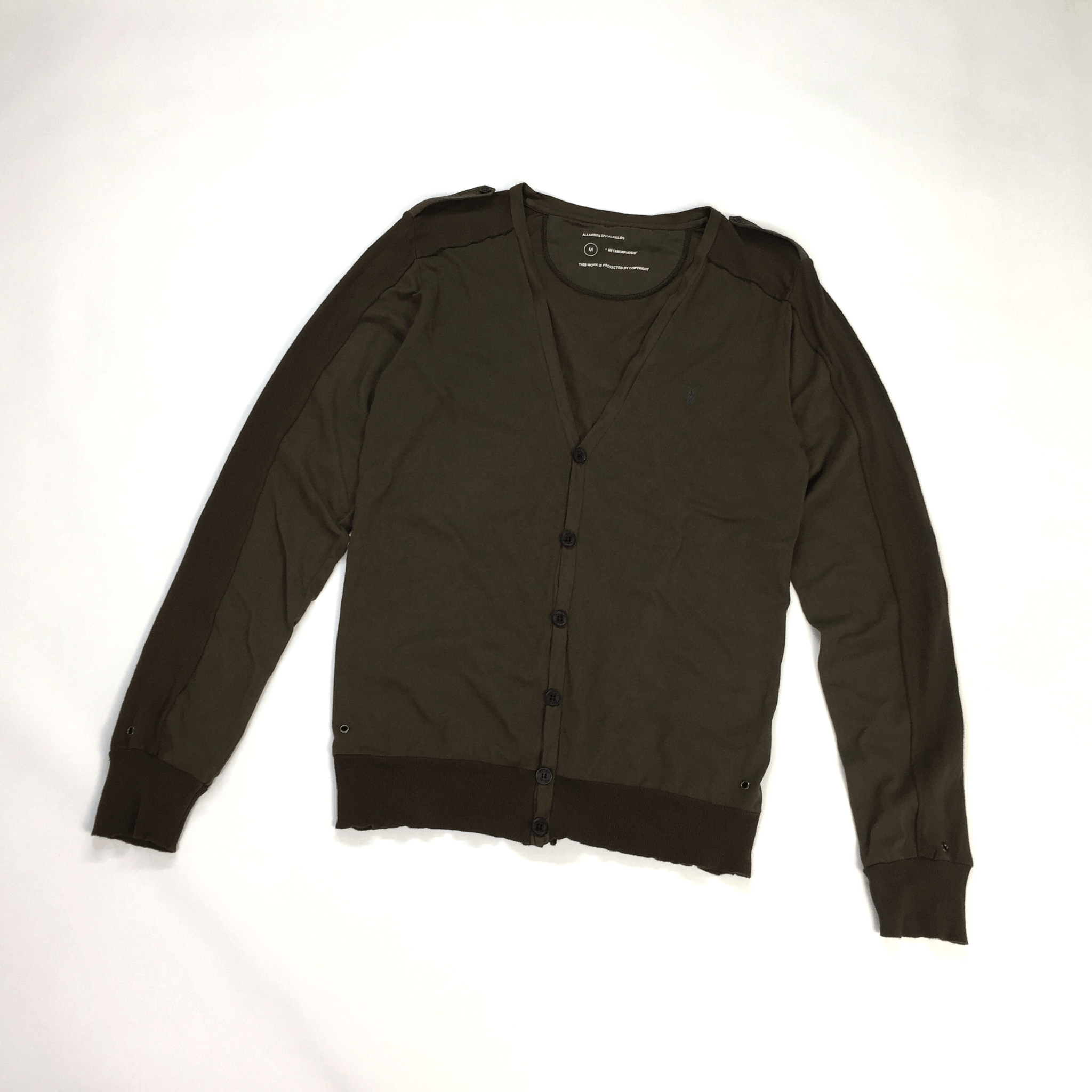 Allsaints × Designer Allsaints Tear Light Cardigan Size US M / EU 48-50 / 2 - 1 Thumbnail