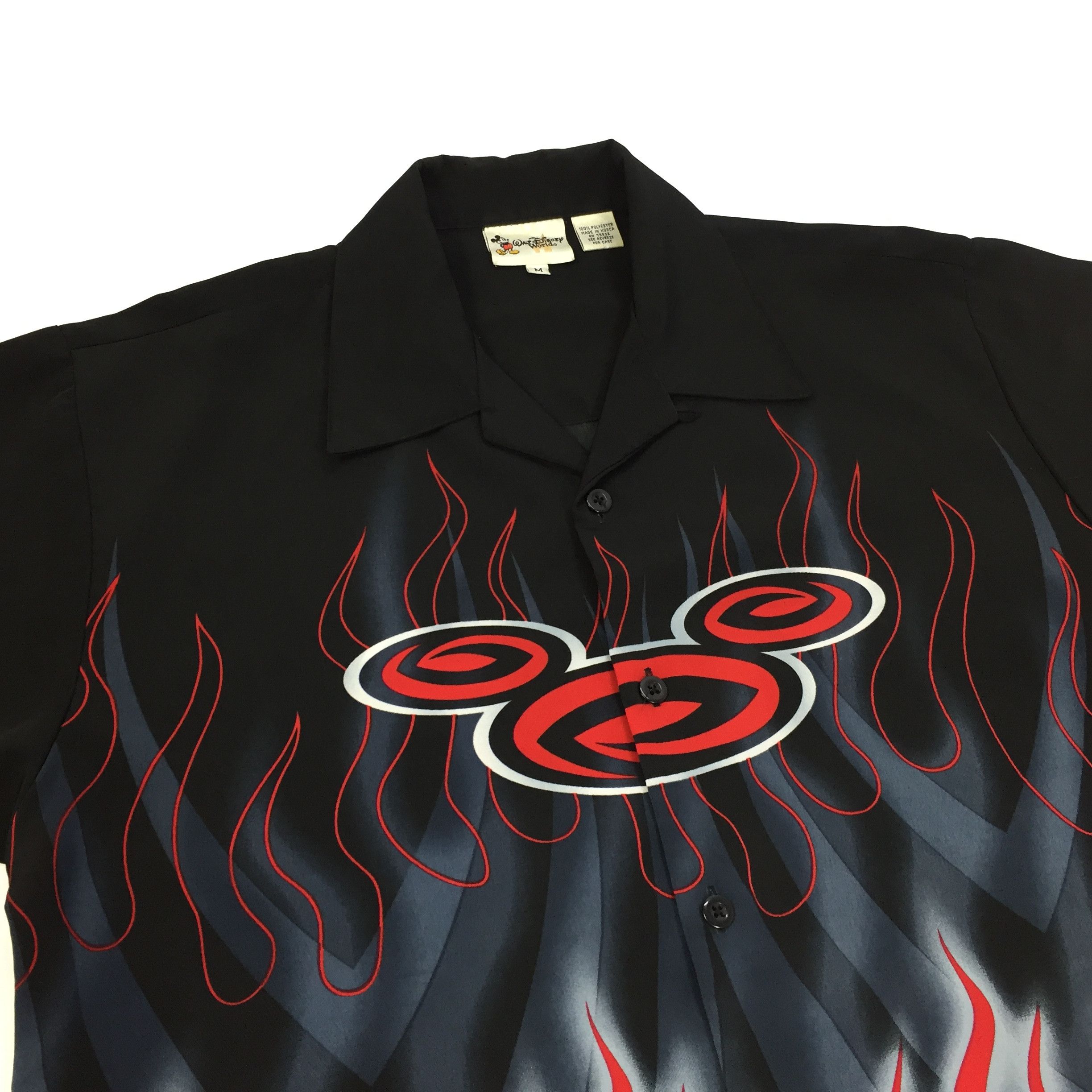 Disney Hawaiian Mickey Mouse Fire Print Button Through Shirt Size US L / EU 52-54 / 3 - 3 Thumbnail